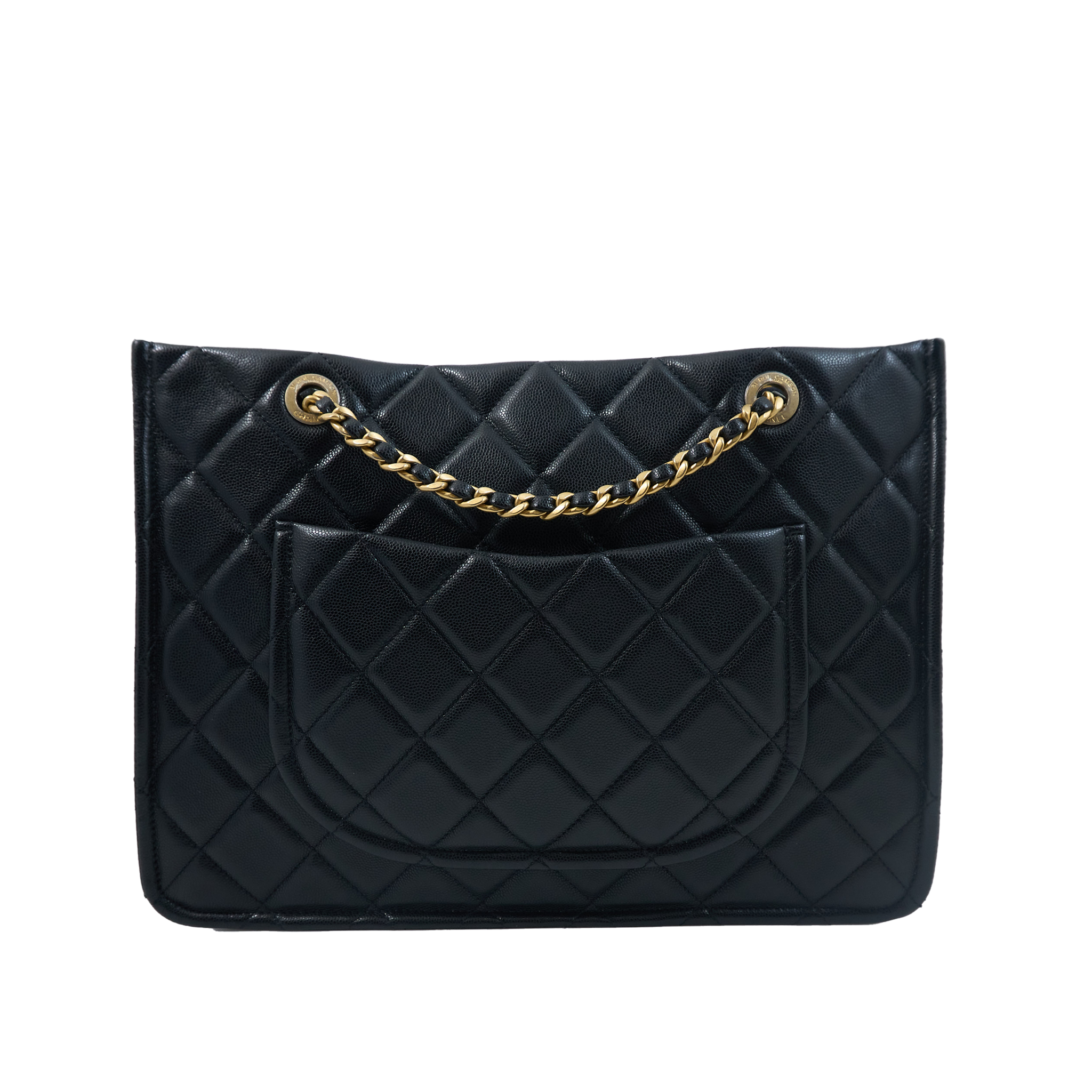 Chanel Black Quilted Tote Bag GHW