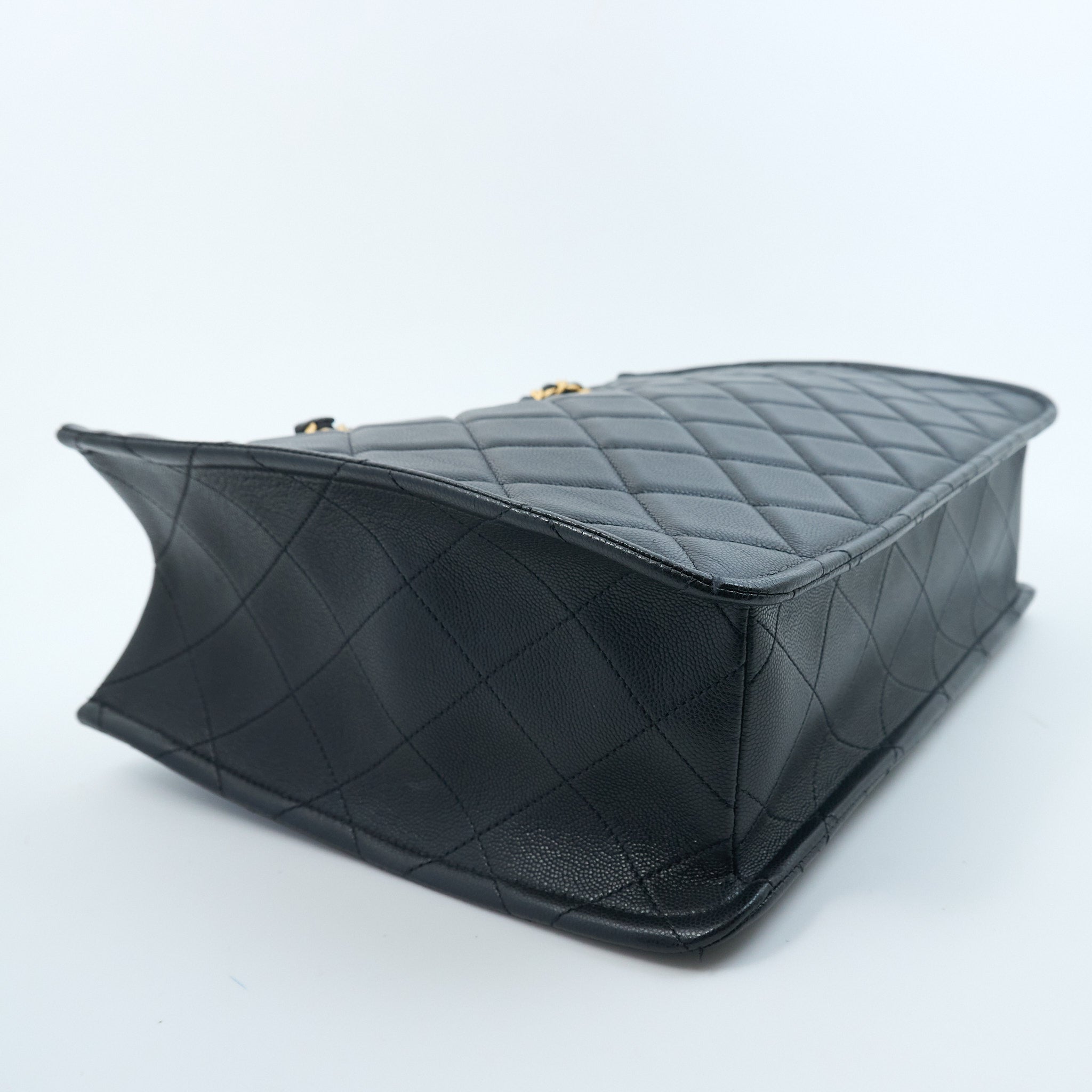 Chanel Black Quilted Tote Bag GHW