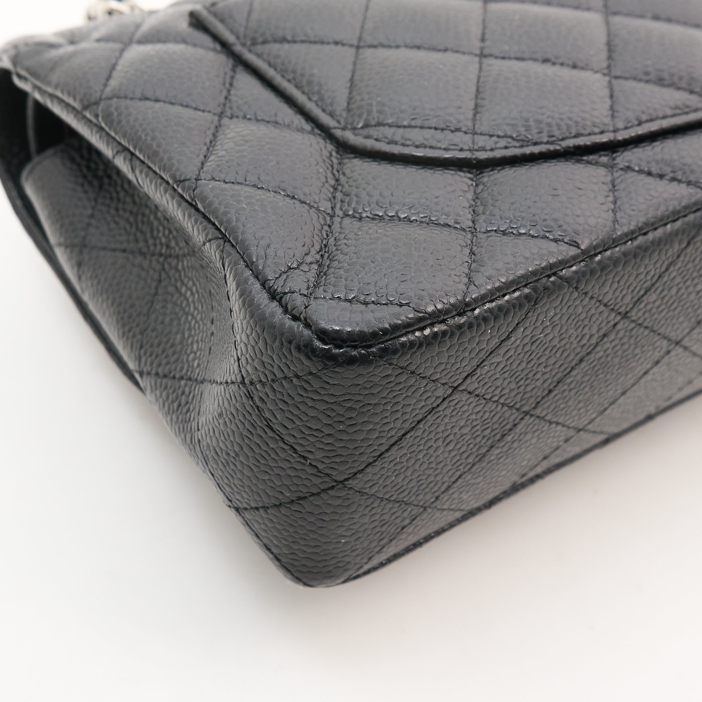 Chanel Small Classic Double Flap Black Caviar SHW