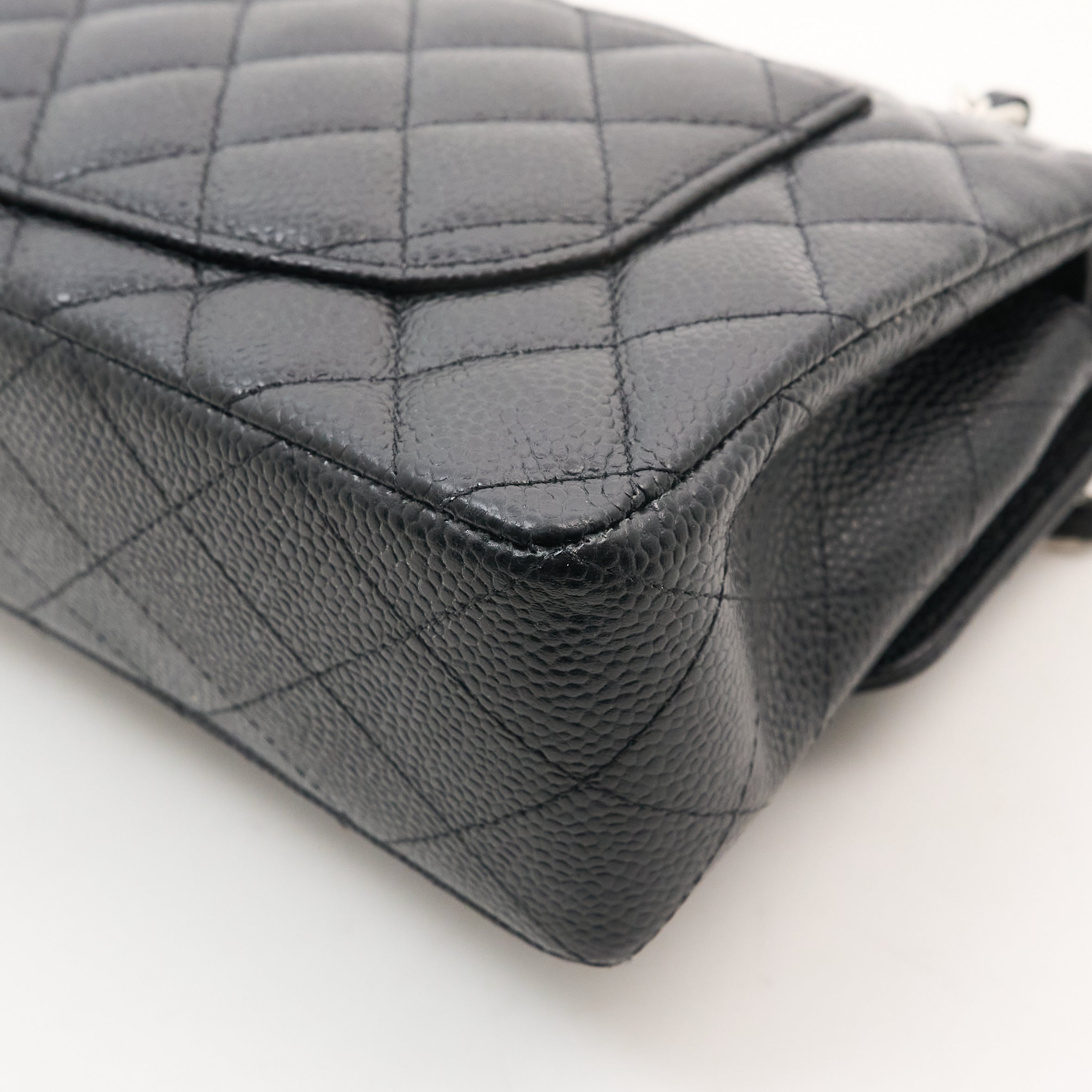 Chanel Small Classic Double Flap Black Caviar SHW
