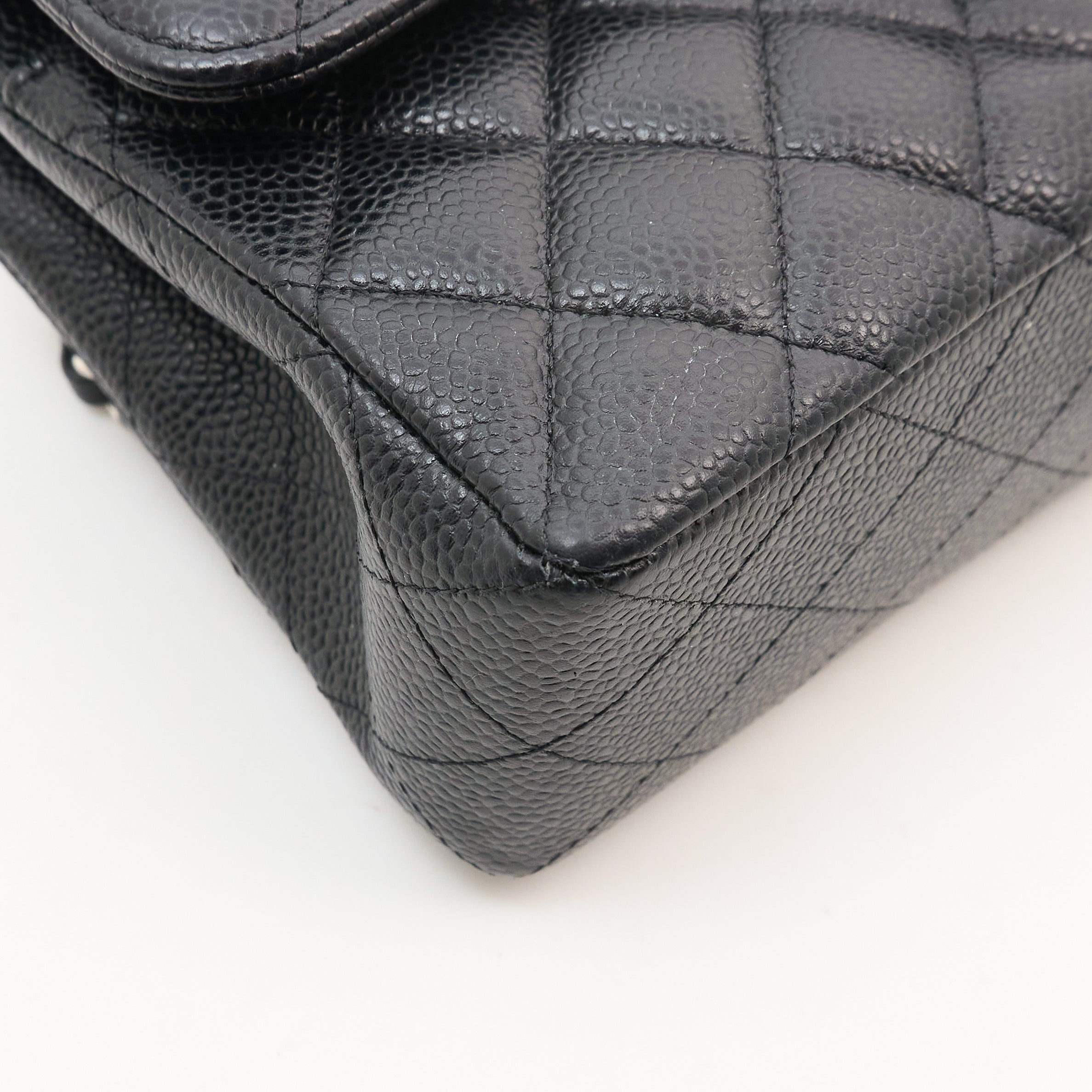 Chanel Small Classic Double Flap Black Caviar SHW