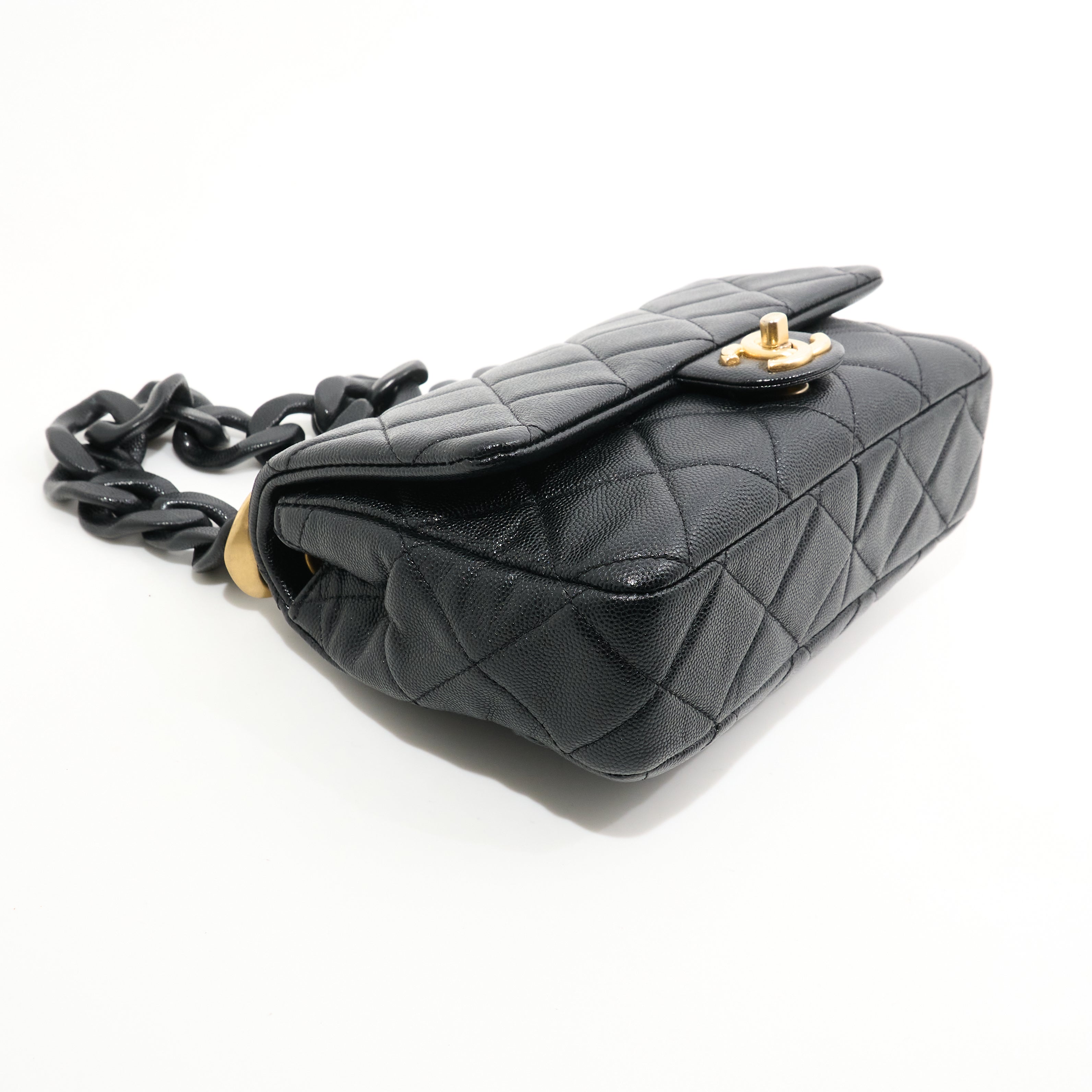 Chanel Funky Match Black Caviar Chain Bag GHW
