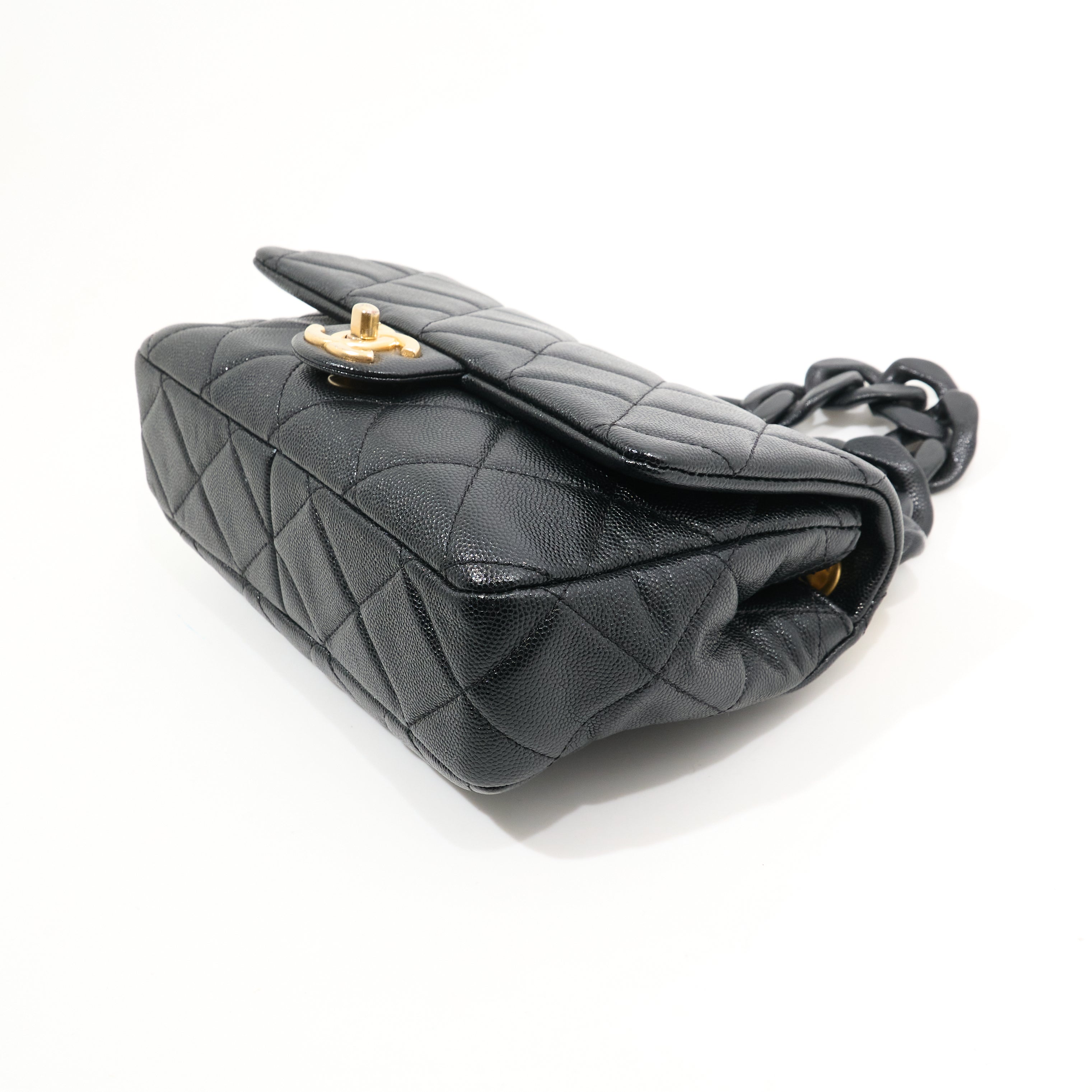 Chanel Funky Match Black Caviar Chain Bag GHW