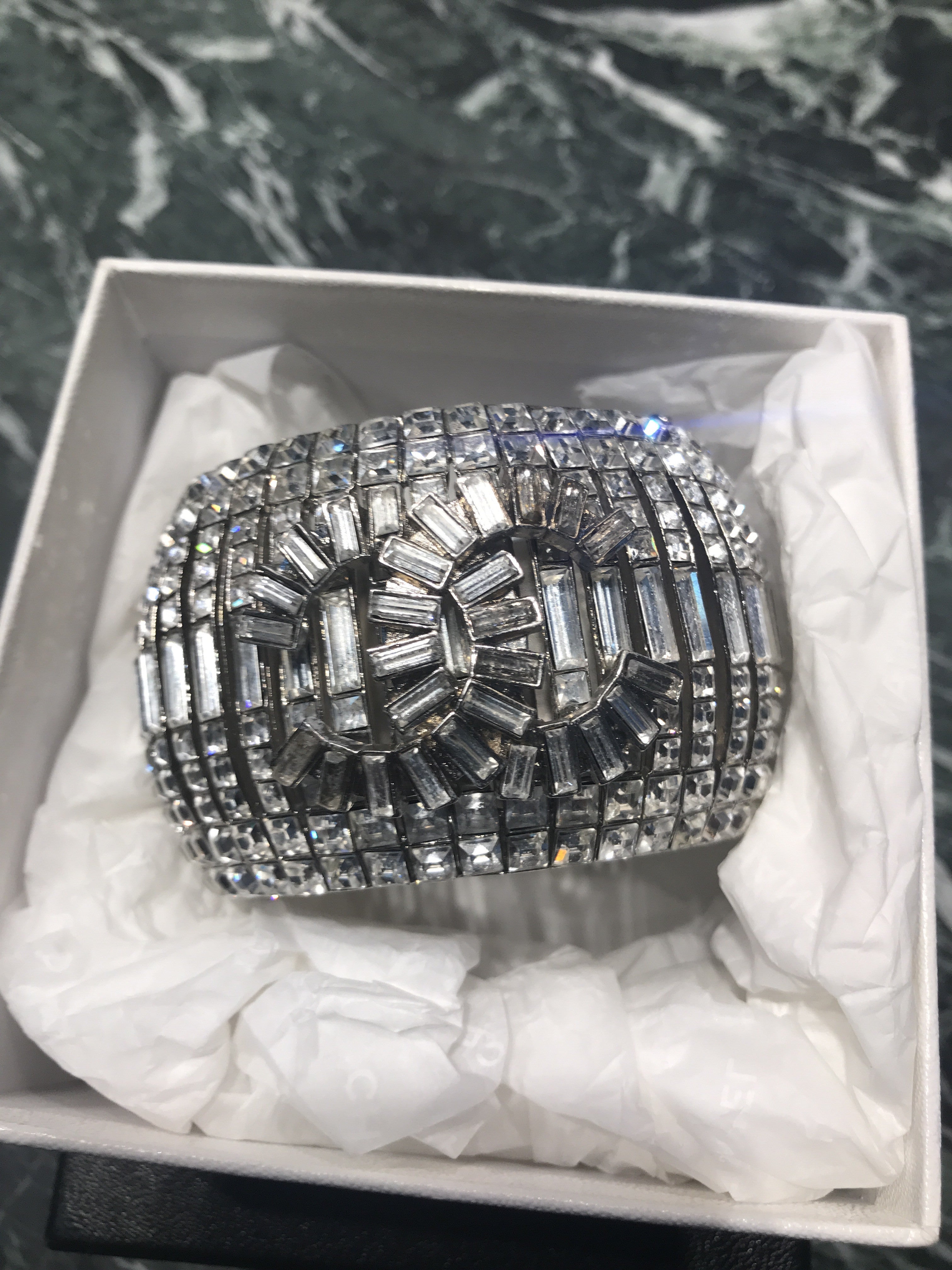 Chanel Swarovski Crystal Cuff Bracelet