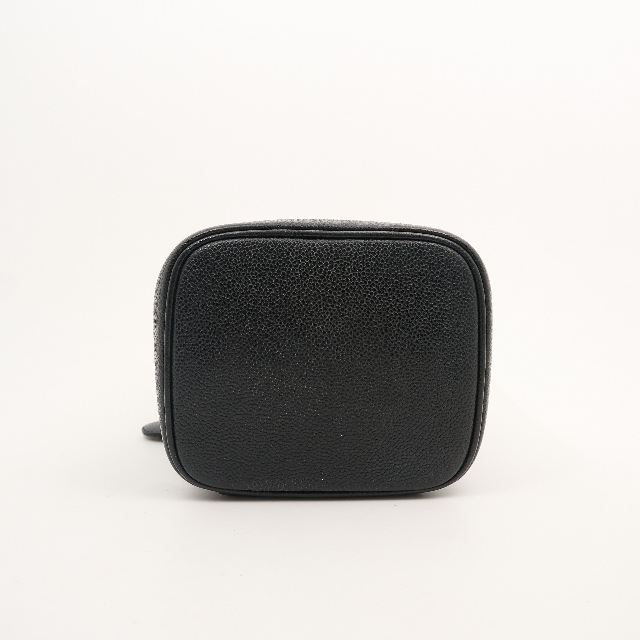 Chanel Tall Black Caviar Vanity Bag