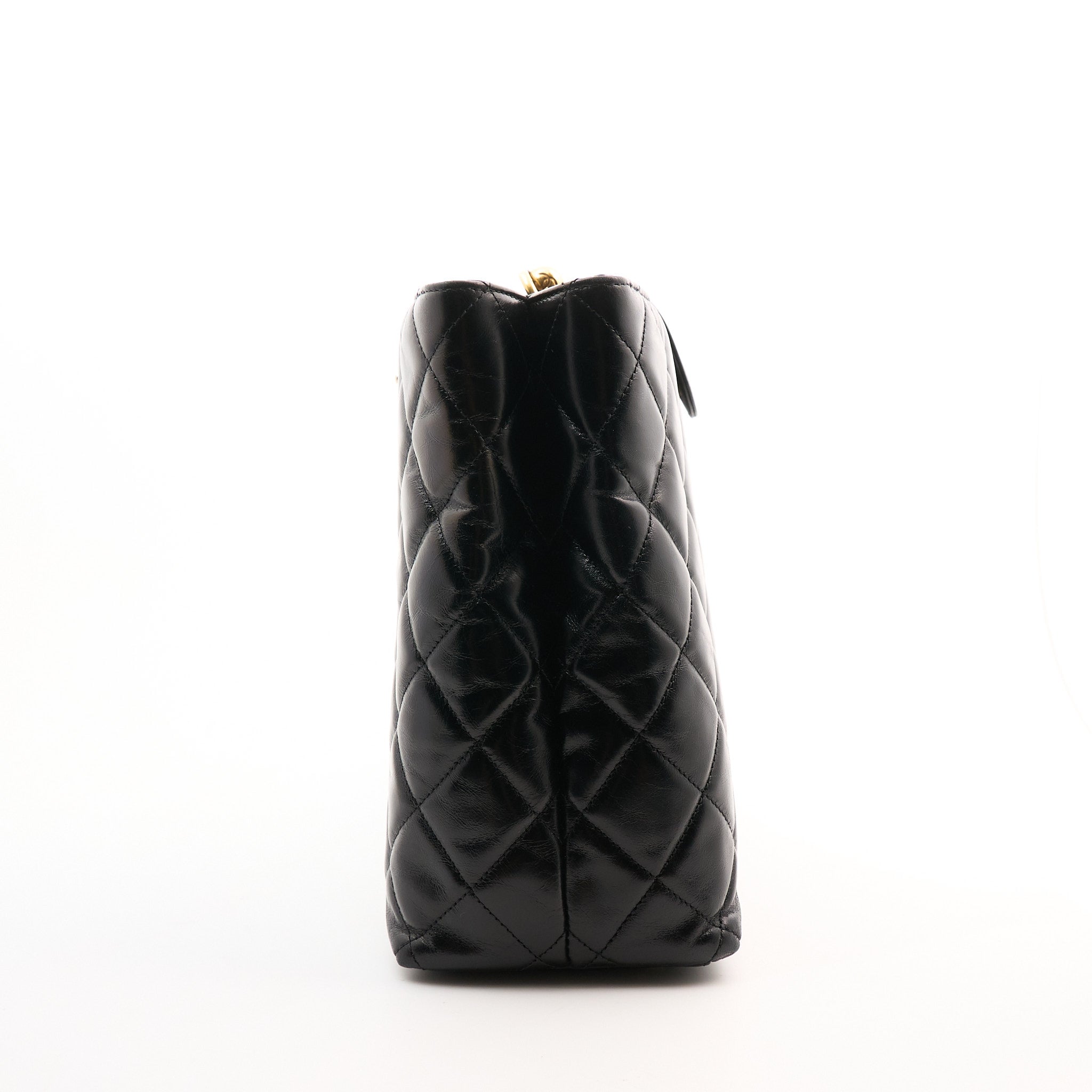 Chanel Quilted Black Tote GHW