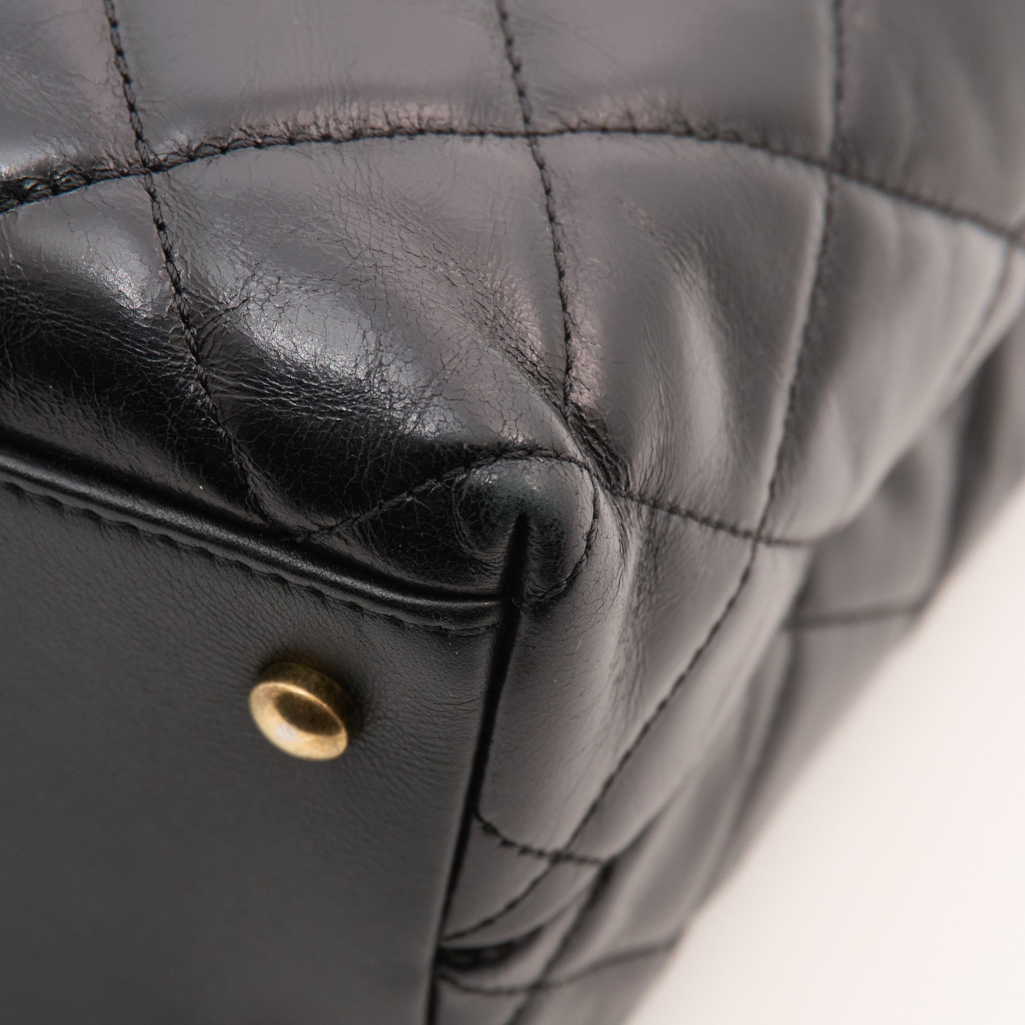 Chanel Quilted Black Tote GHW