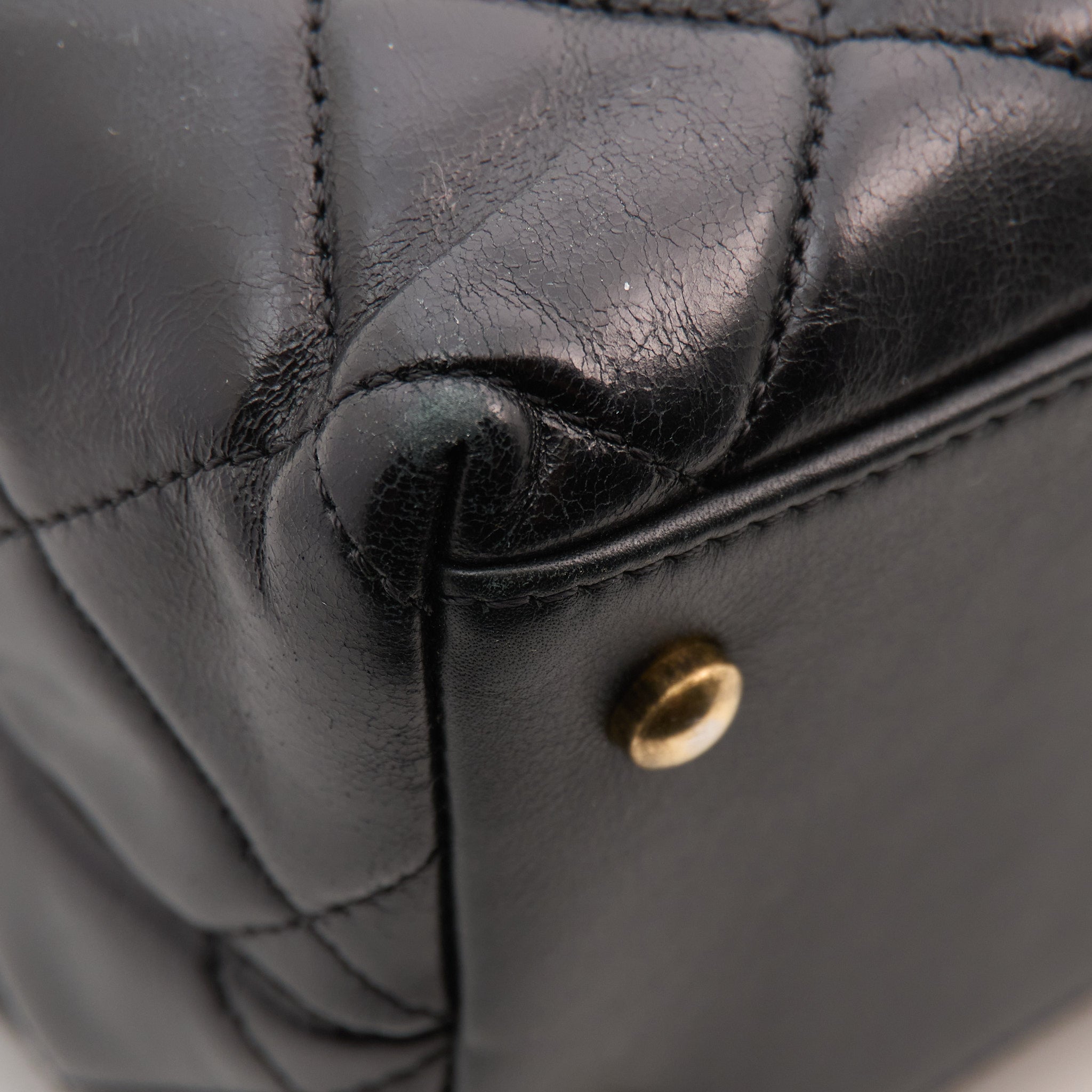 Chanel Quilted Black Tote GHW