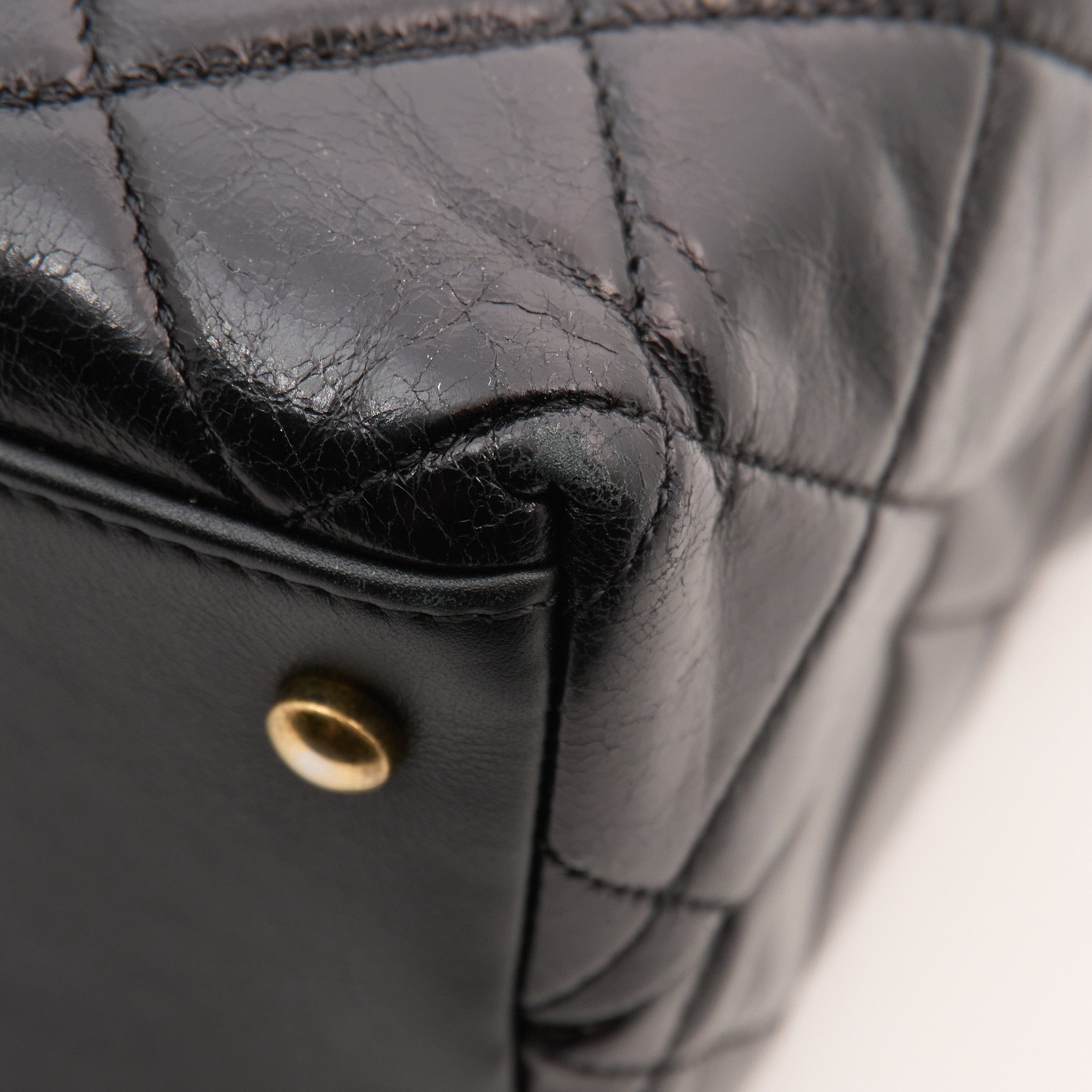 Chanel Quilted Black Tote GHW