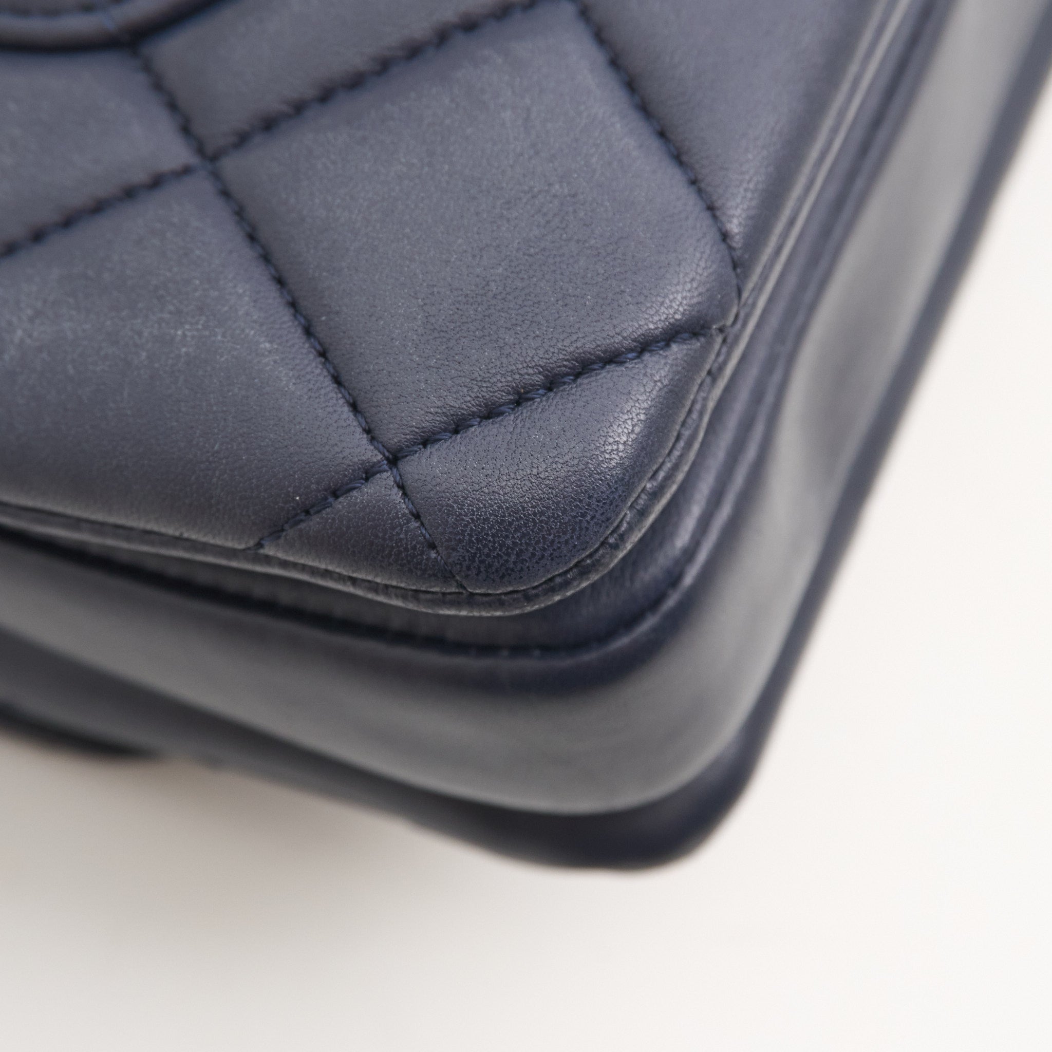 Chanel Trendy CC Navy Lambskin Top Handle LGHW