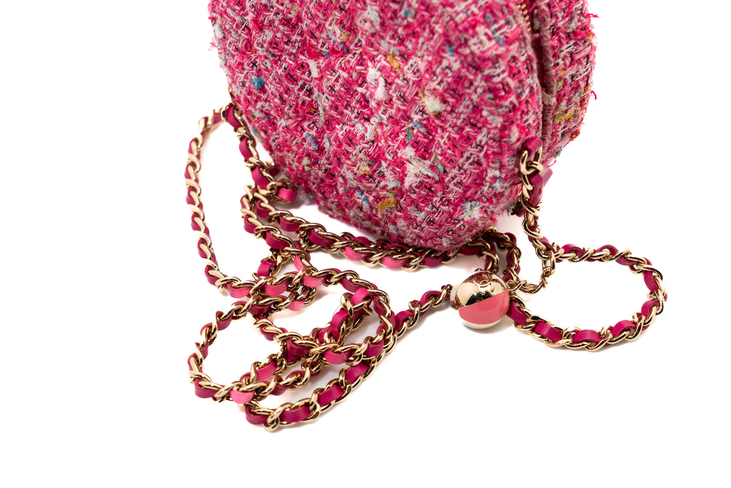 Chanel Tweed Handbag in Pink GHW
