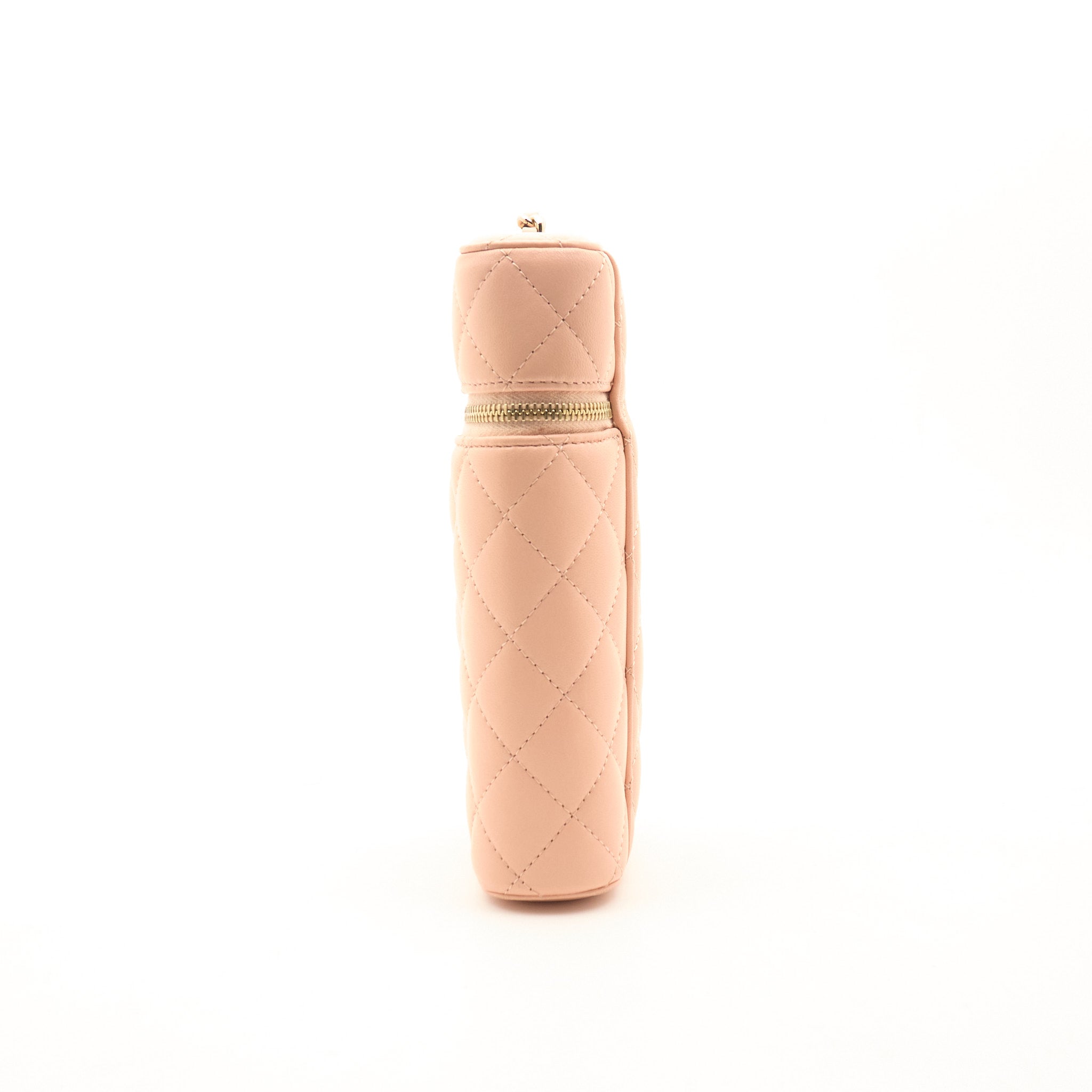 Chanel Vertical Vanity Case Pink Lambskin LGHW