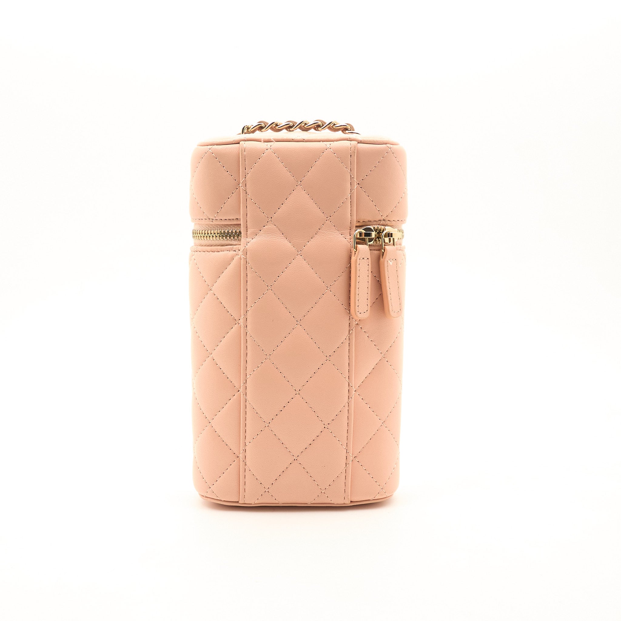 Chanel Vertical Vanity Case Pink Lambskin LGHW