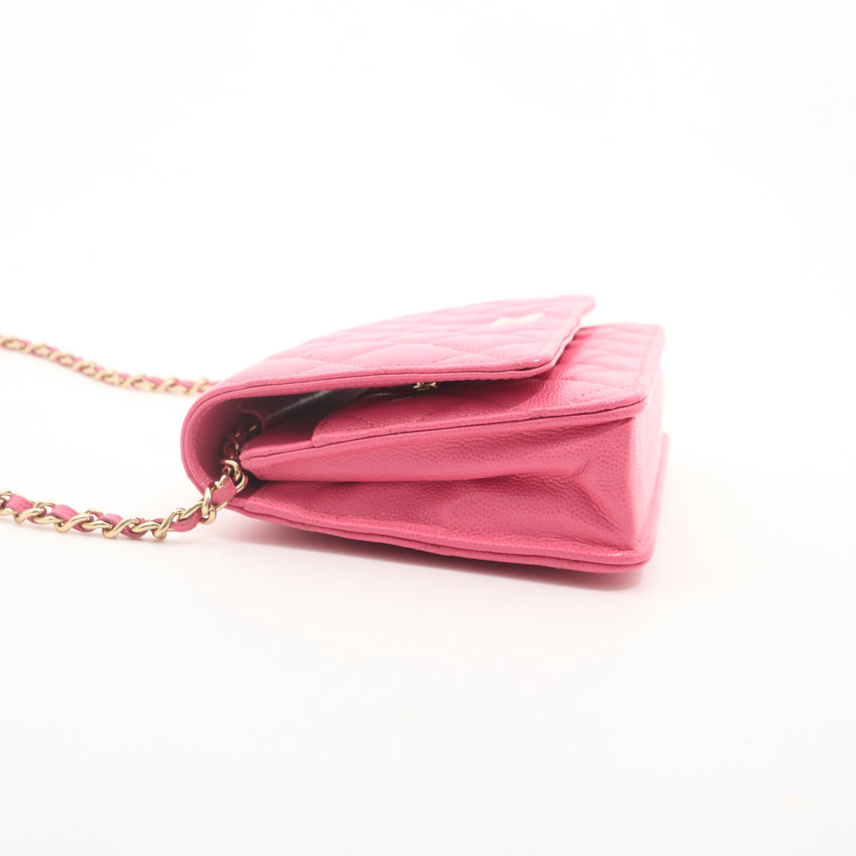 Chanel Classic Wallet on Chain Pink Caviar LGHW