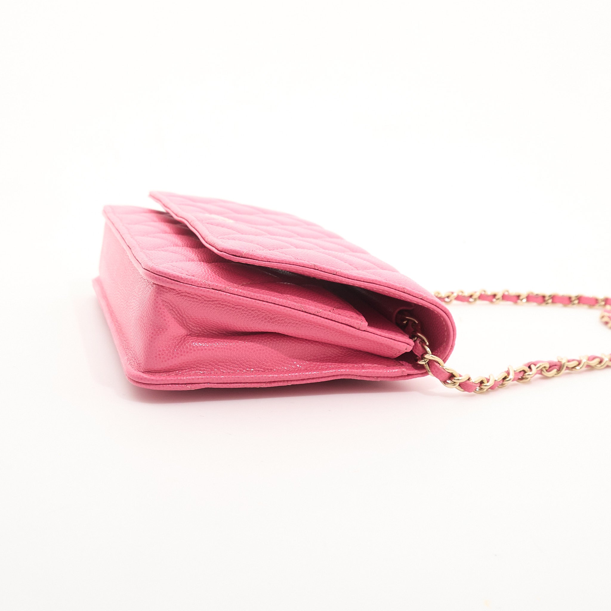 Chanel Classic Wallet on Chain Pink Caviar LGHW