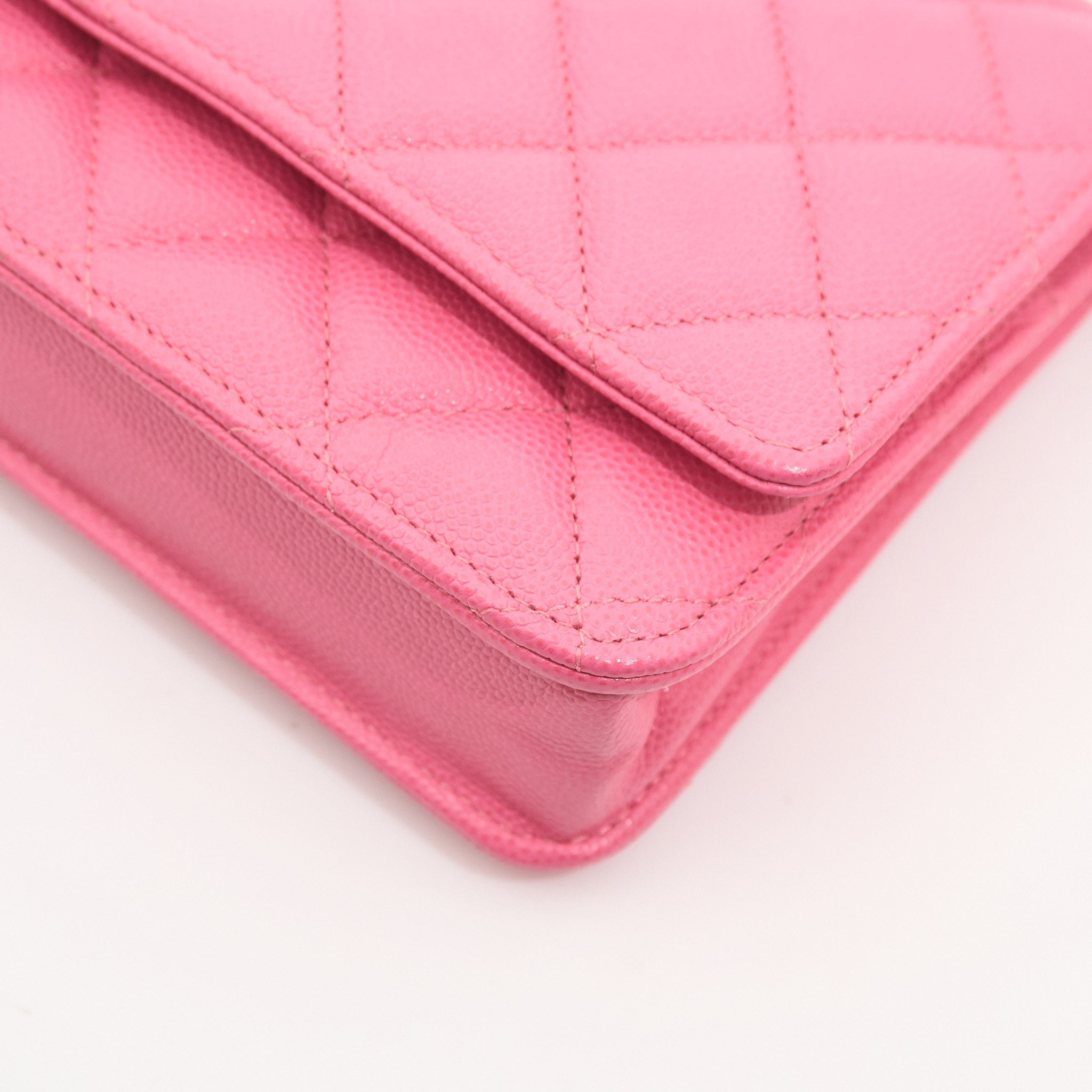 Chanel Classic Wallet on Chain Pink Caviar LGHW