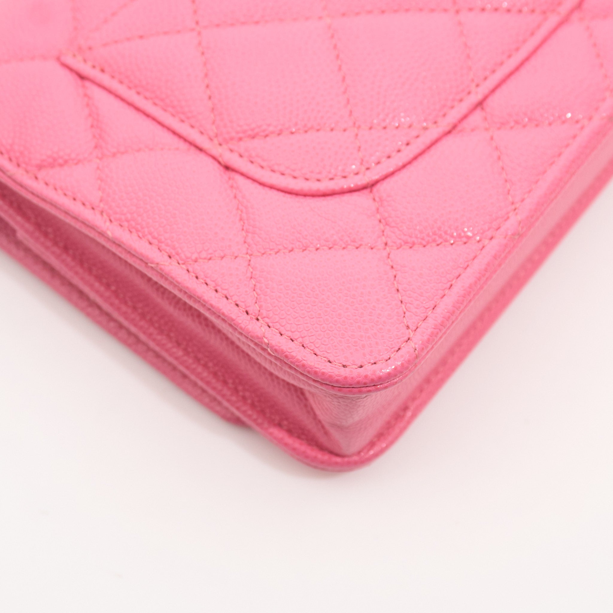 Chanel Classic Wallet on Chain Pink Caviar LGHW
