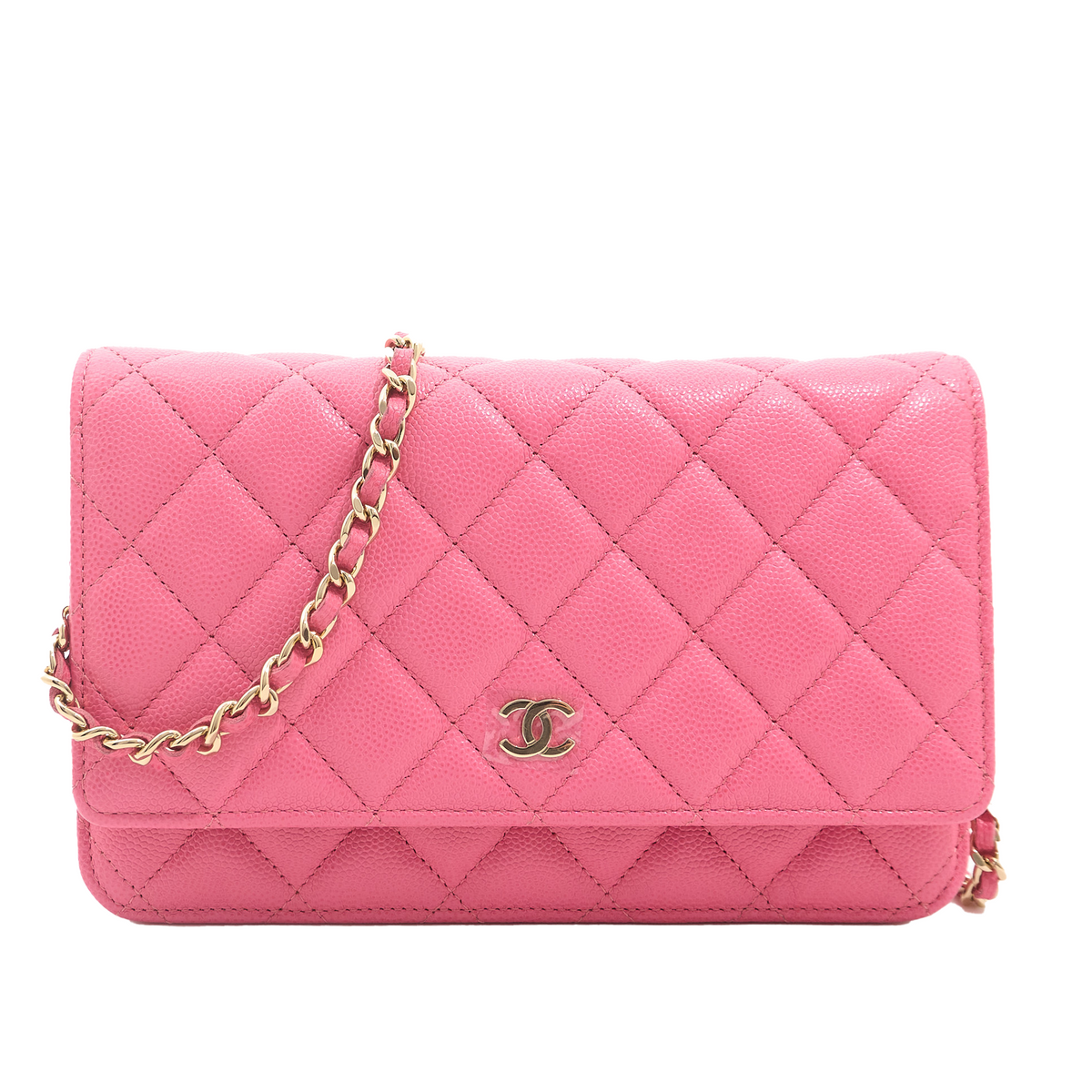 Chanel Classic Wallet on Chain Pink Caviar LGHW