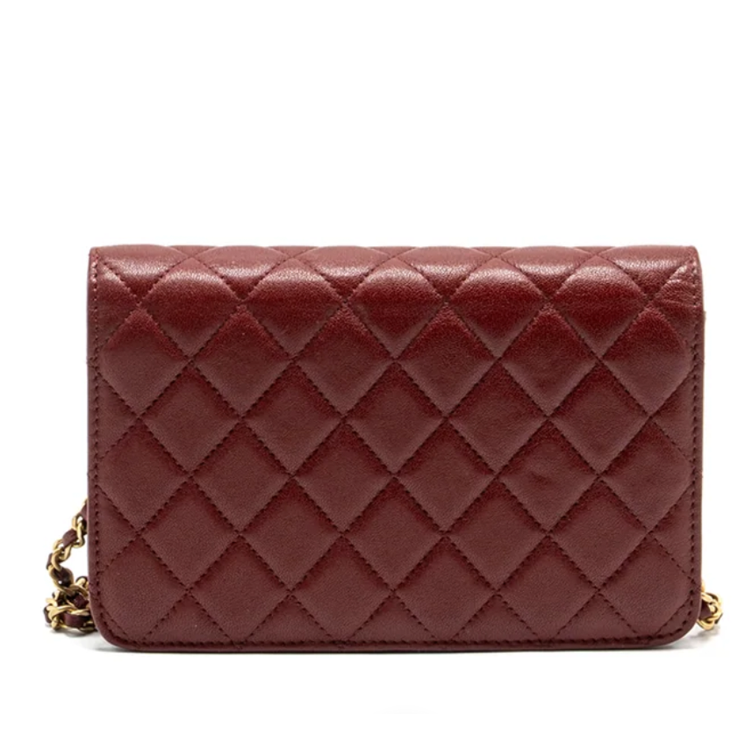 Chanel Wallet On Chain Burgundy WOC GHW