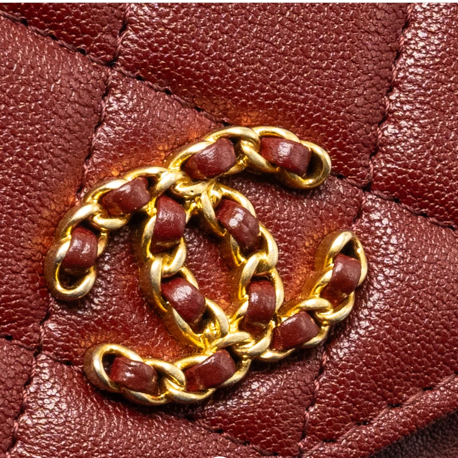 Chanel Wallet On Chain Burgundy WOC GHW