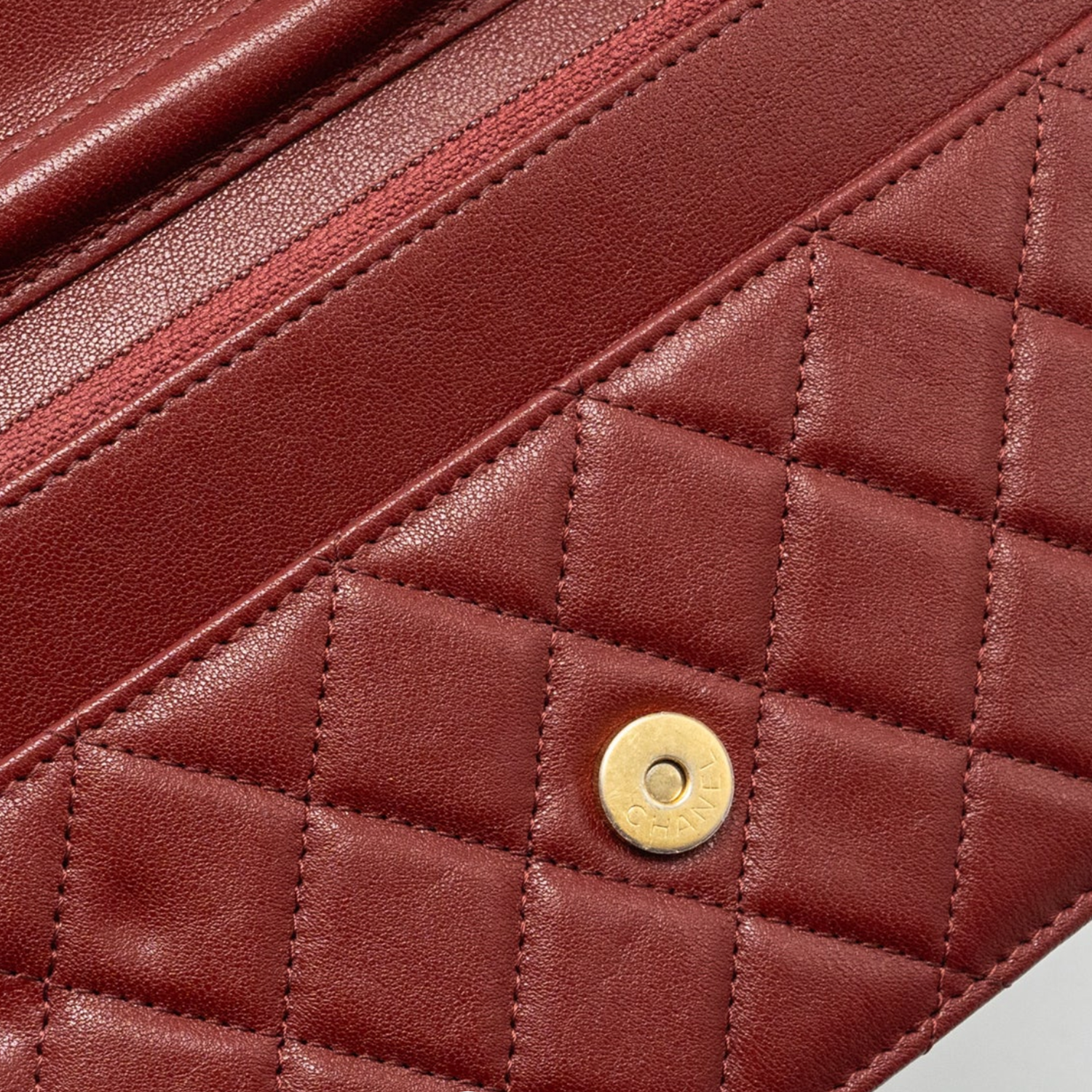 Chanel Wallet On Chain Burgundy WOC GHW