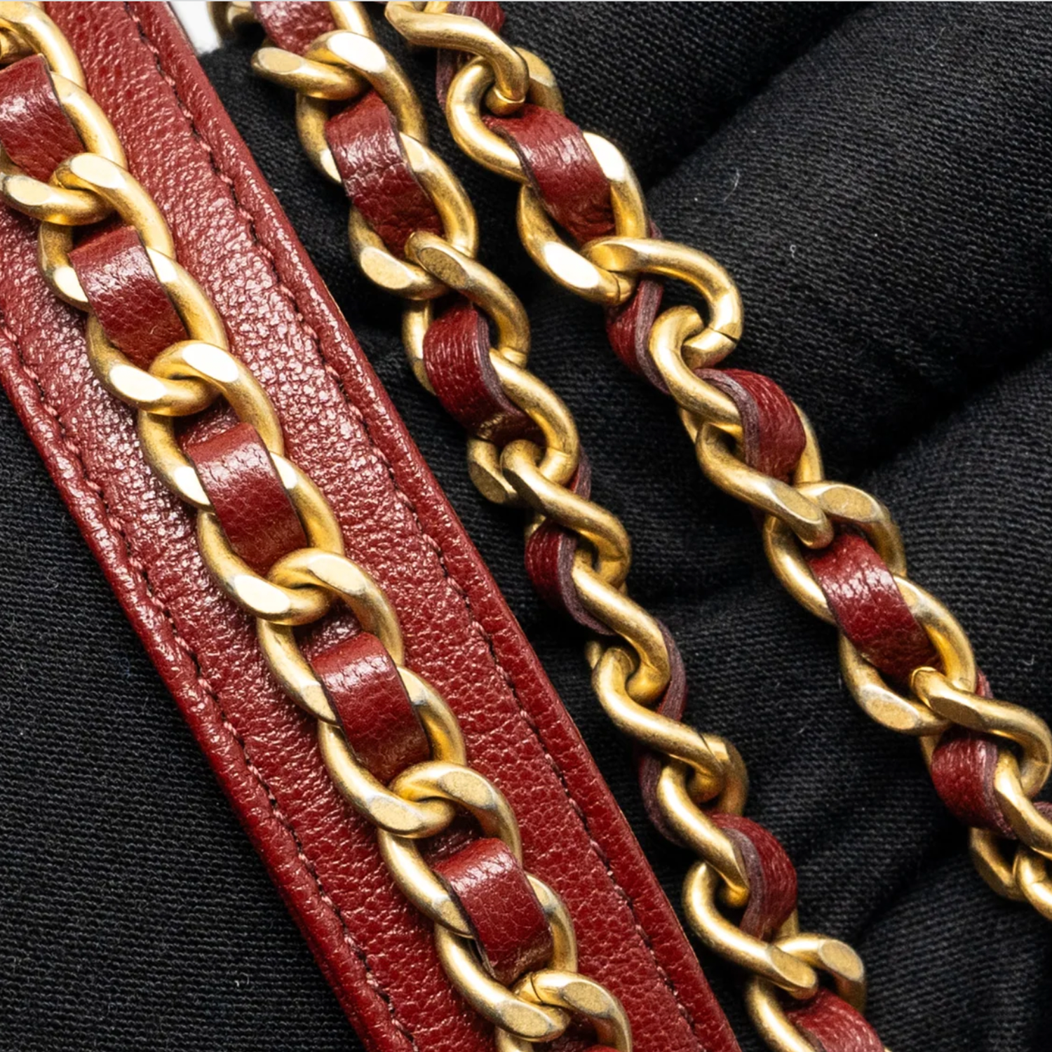 Chanel Wallet On Chain Burgundy WOC GHW