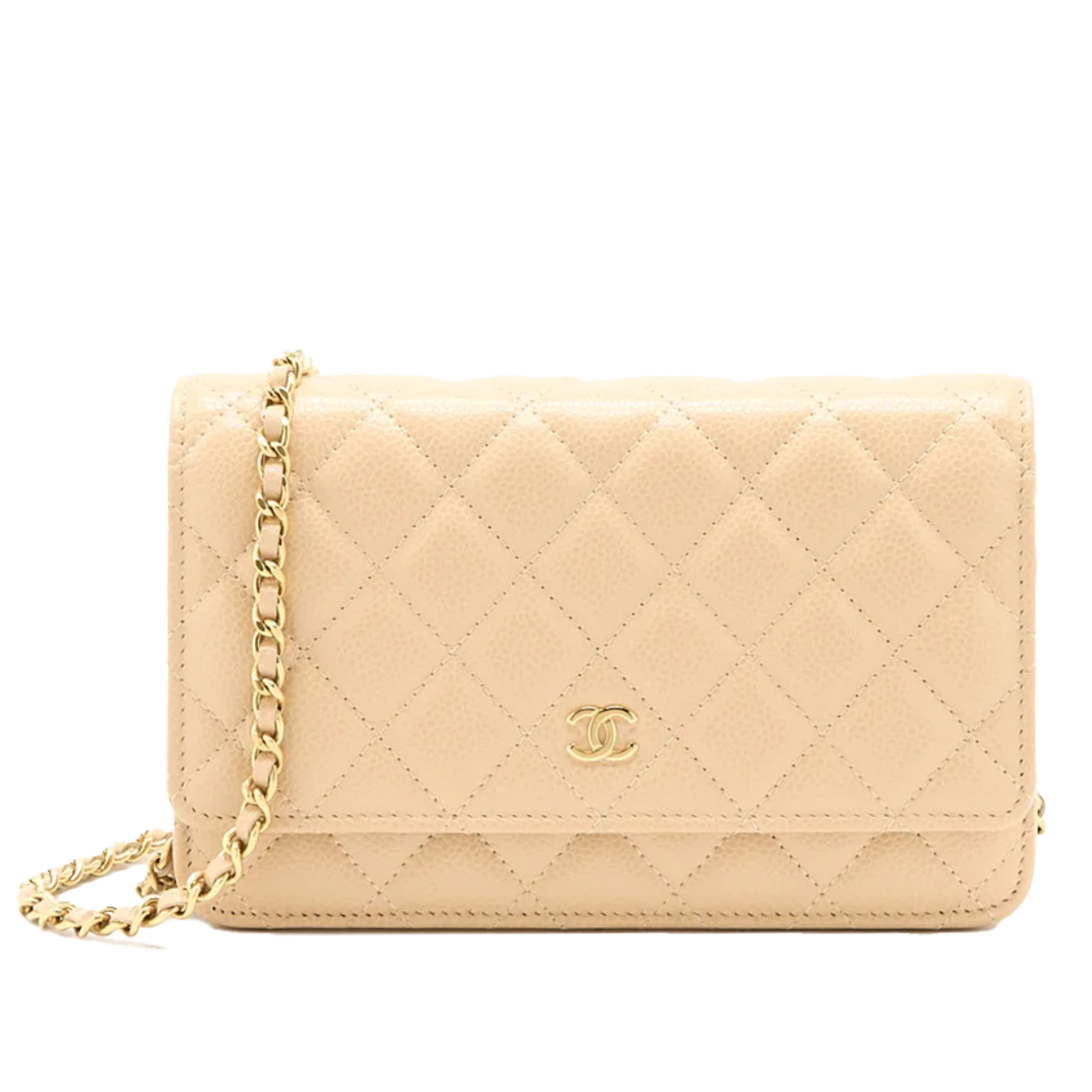 Chanel WOC Beige Caviar GHW