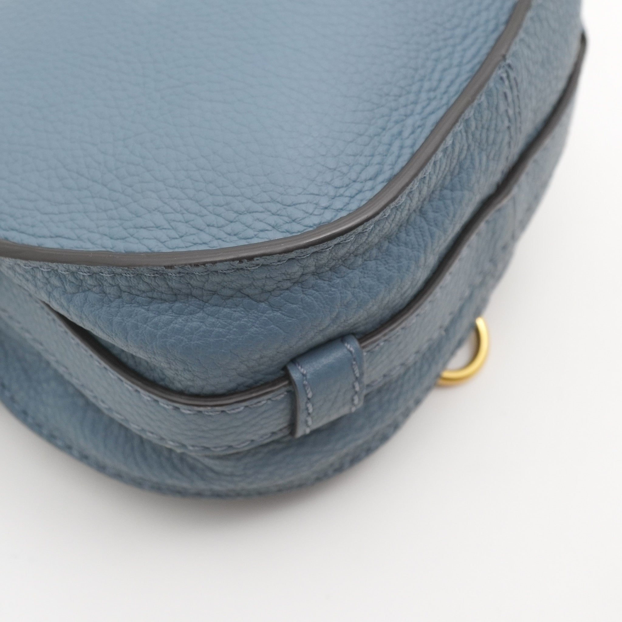 Chloe Small Marcie Blue Leather Bag