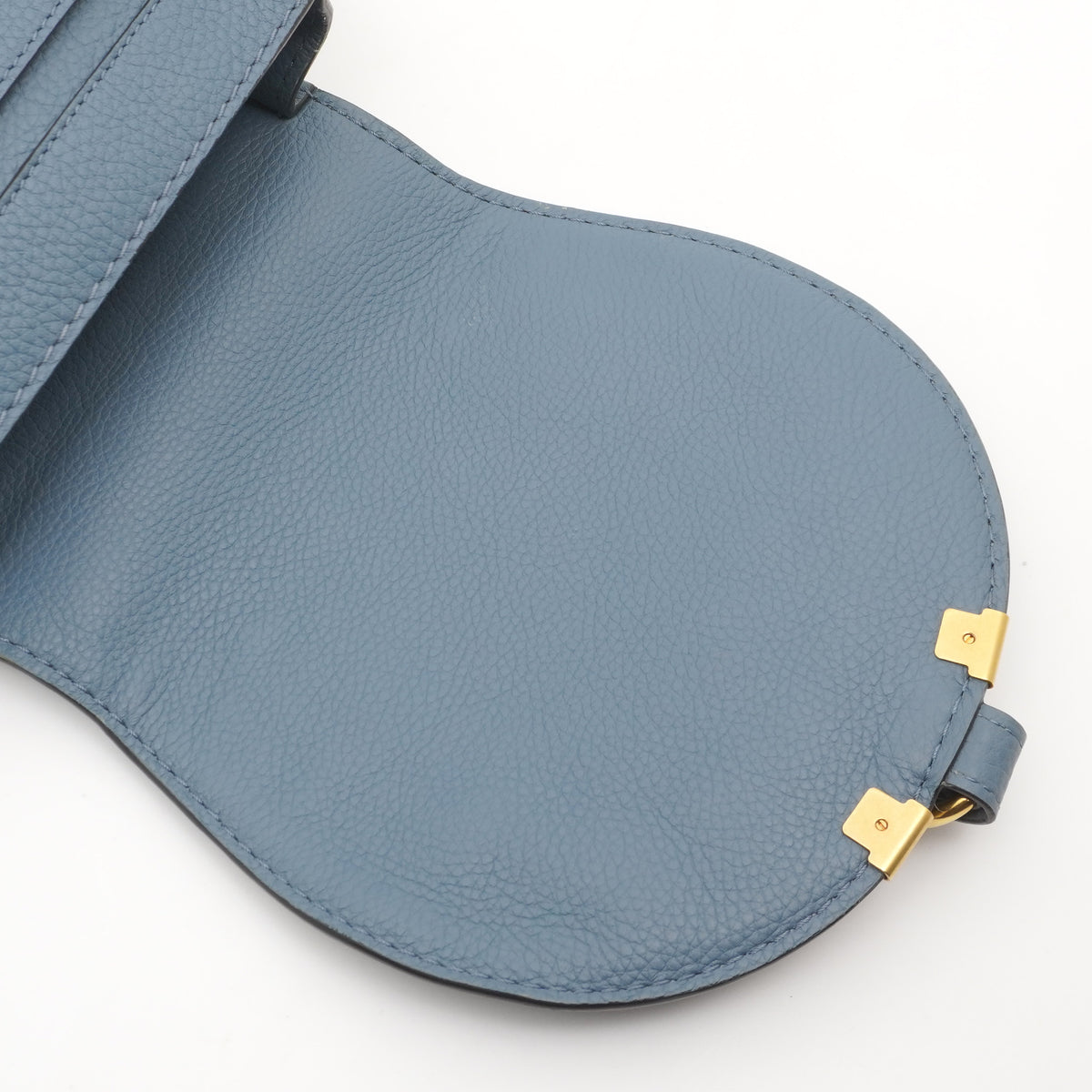 Chloe Small Marcie Blue Leather Bag