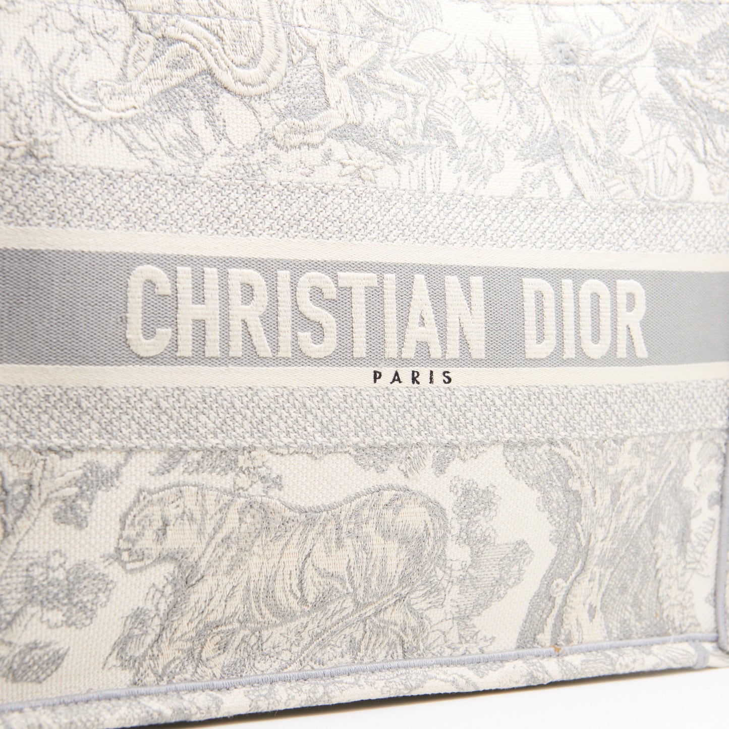 Christian Dior Canvas Medium Totes in Grey