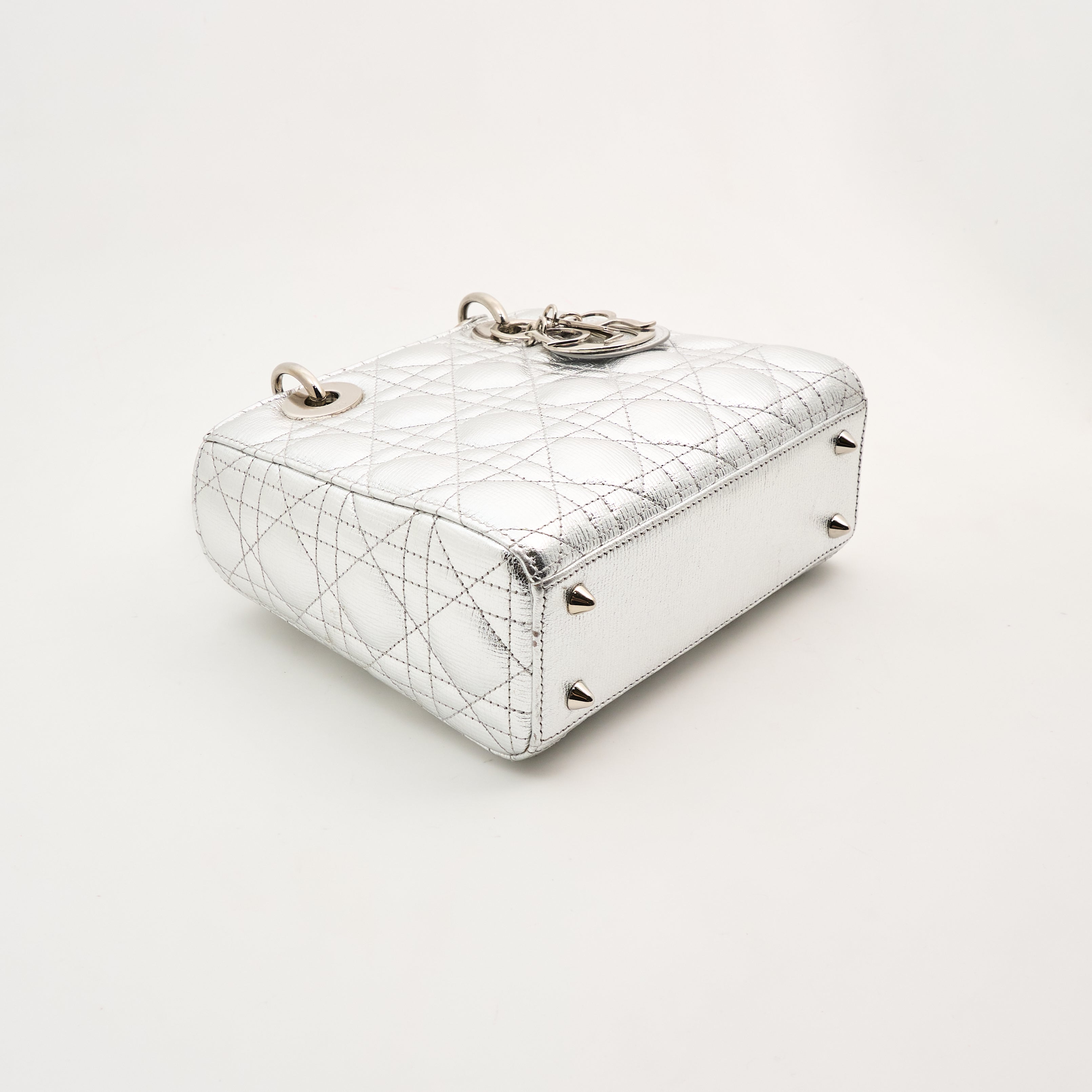 Christian Dior Lady Dior Metallic Small Handbag