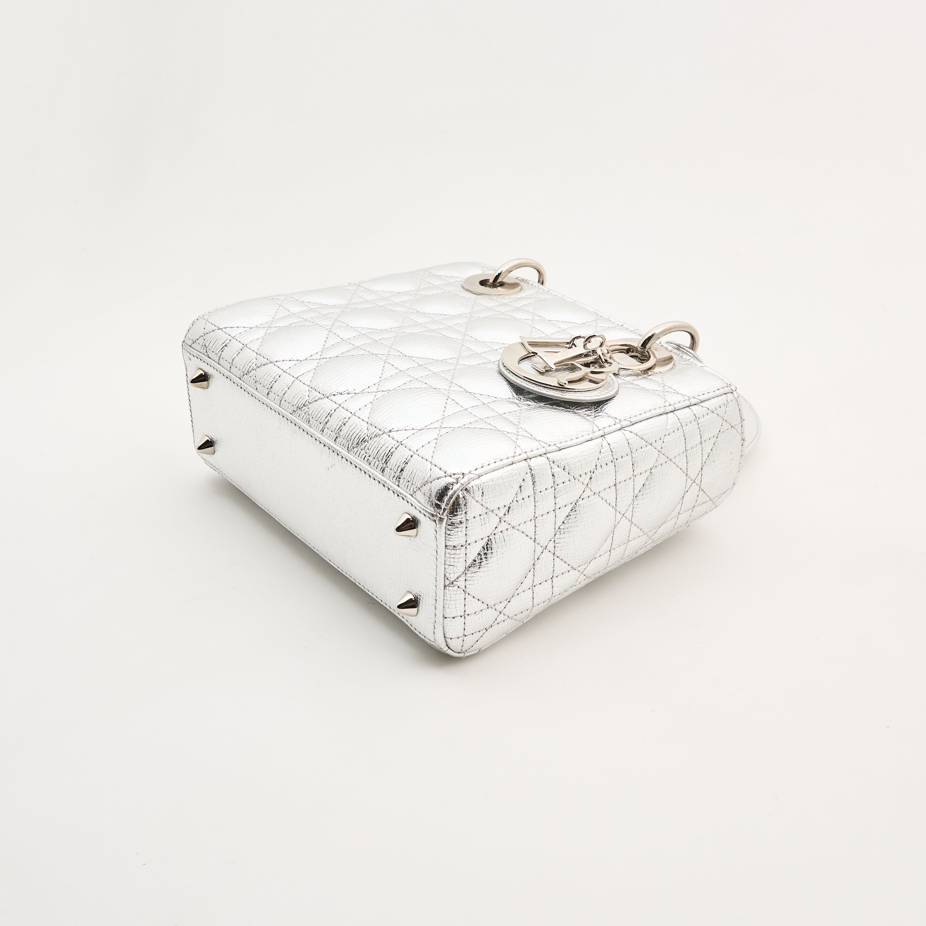 Christian Dior Lady Dior Metallic Small Handbag