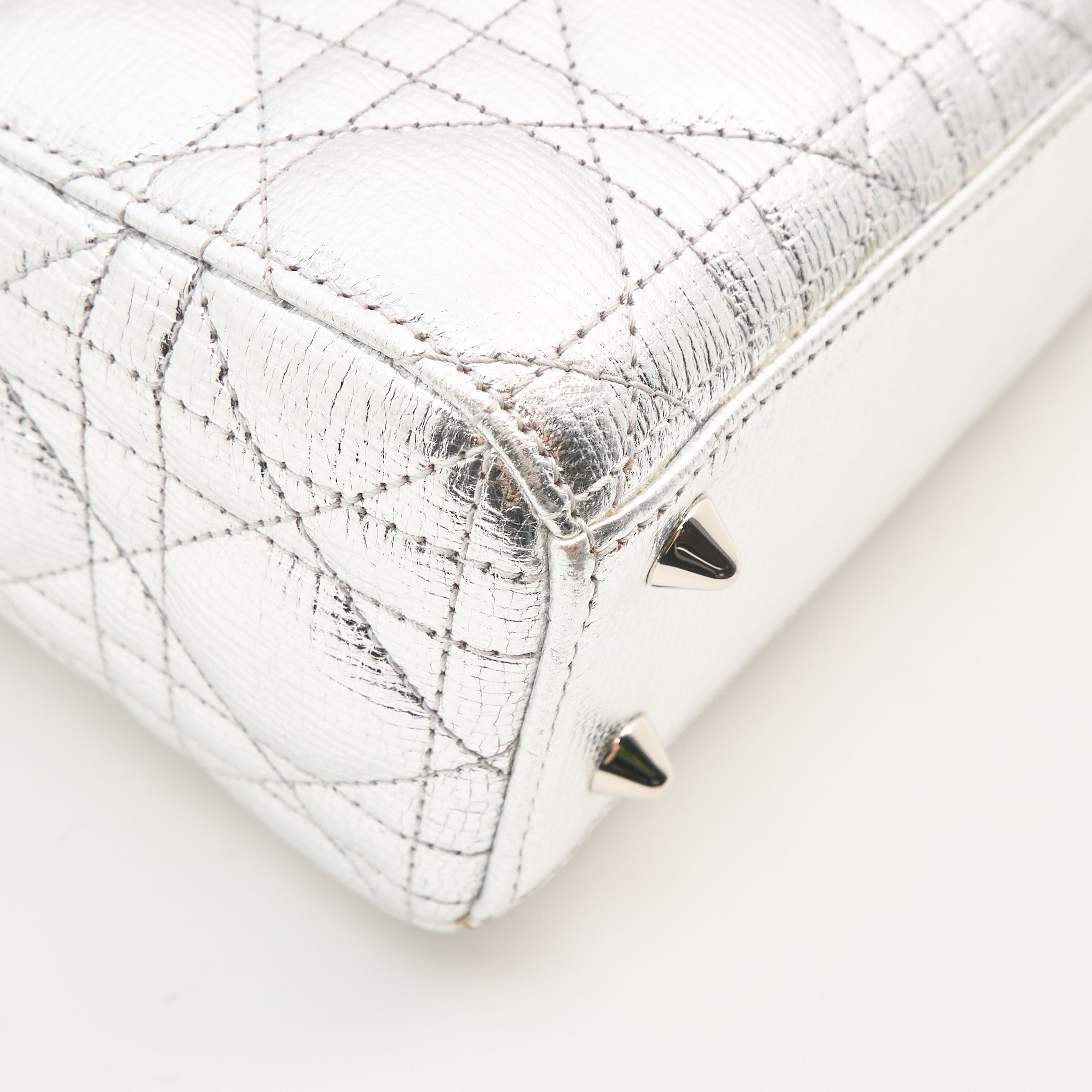 Christian Dior Lady Dior Metallic Small Handbag