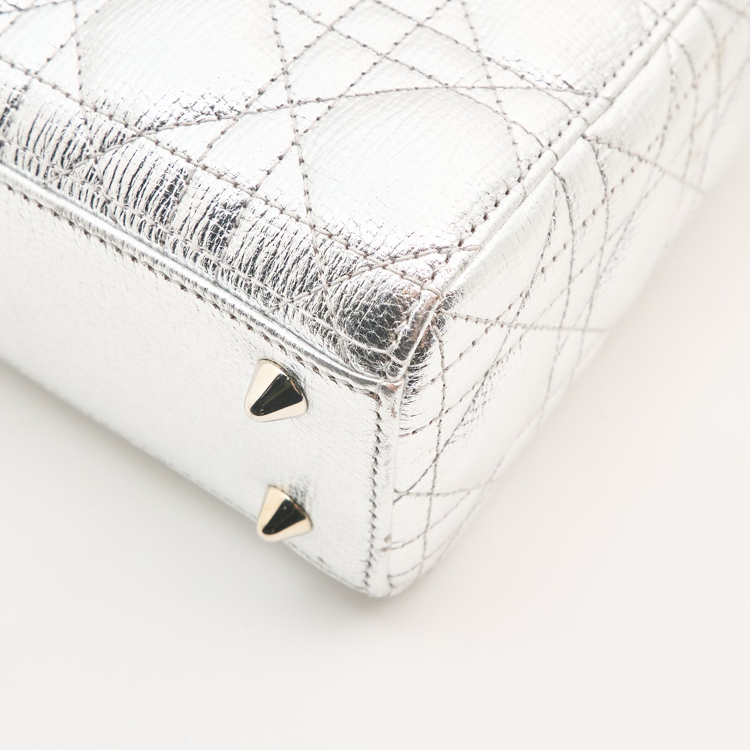 Christian Dior Lady Dior Metallic Small Handbag