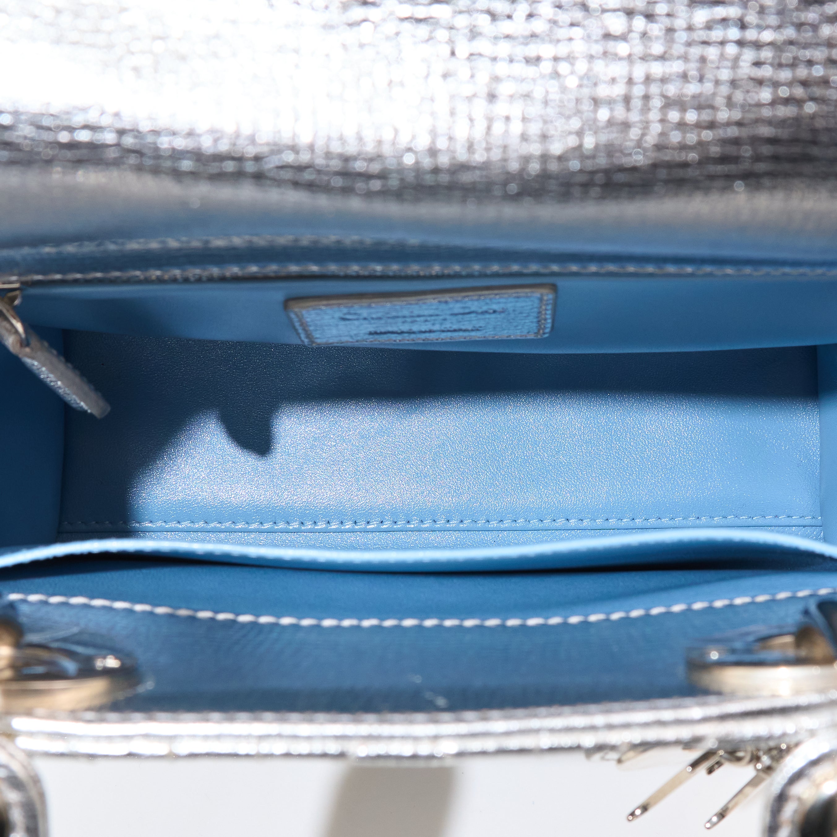 Christian Dior Lady Dior Metallic Small Handbag