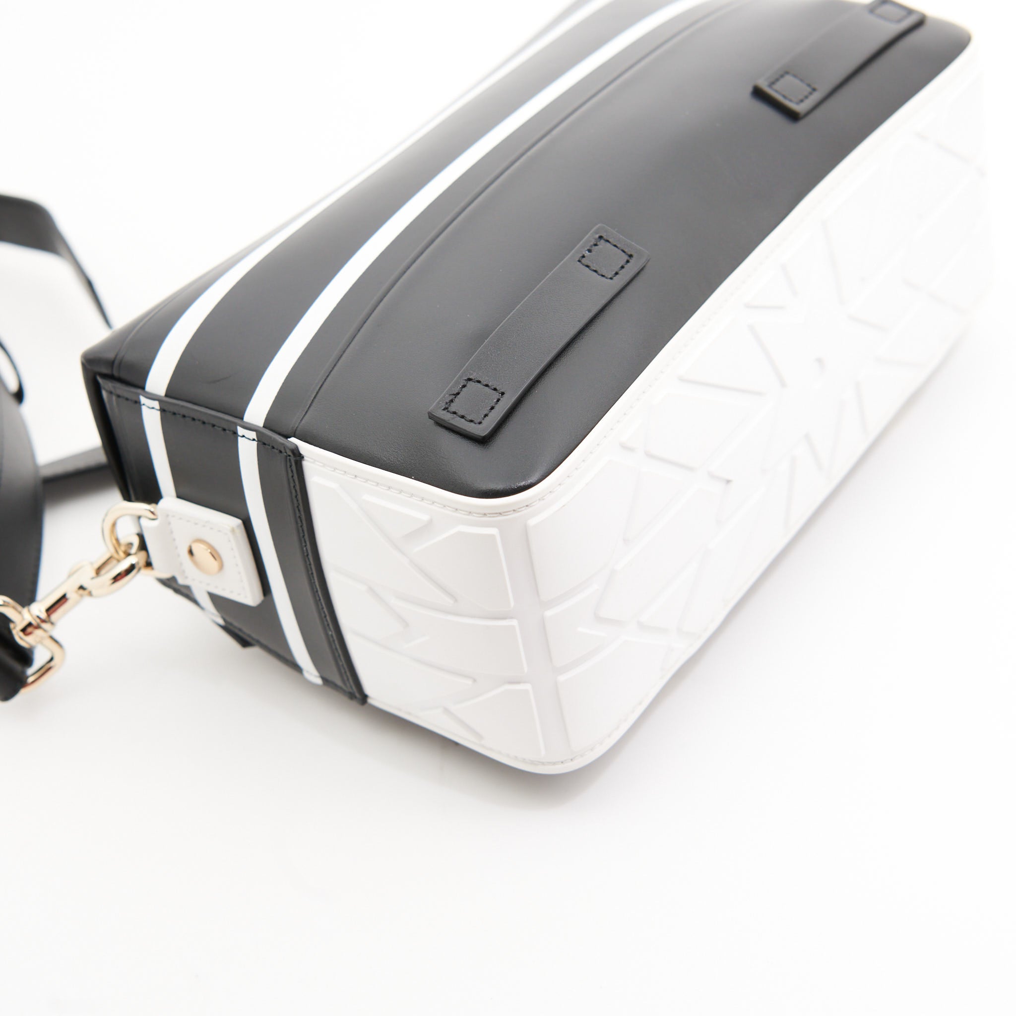 Christian Dior Leather Campbag in Black and White