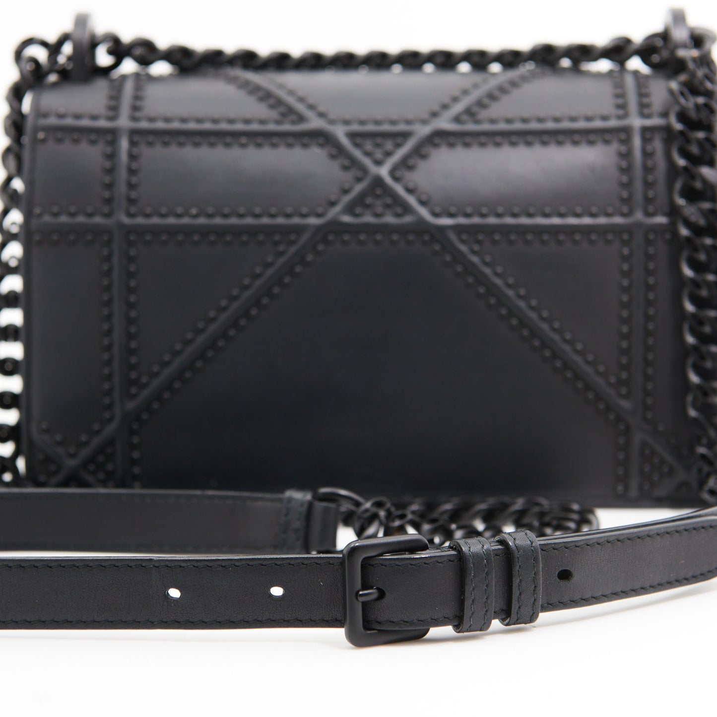 Christian Dior Leather Diorama in Black