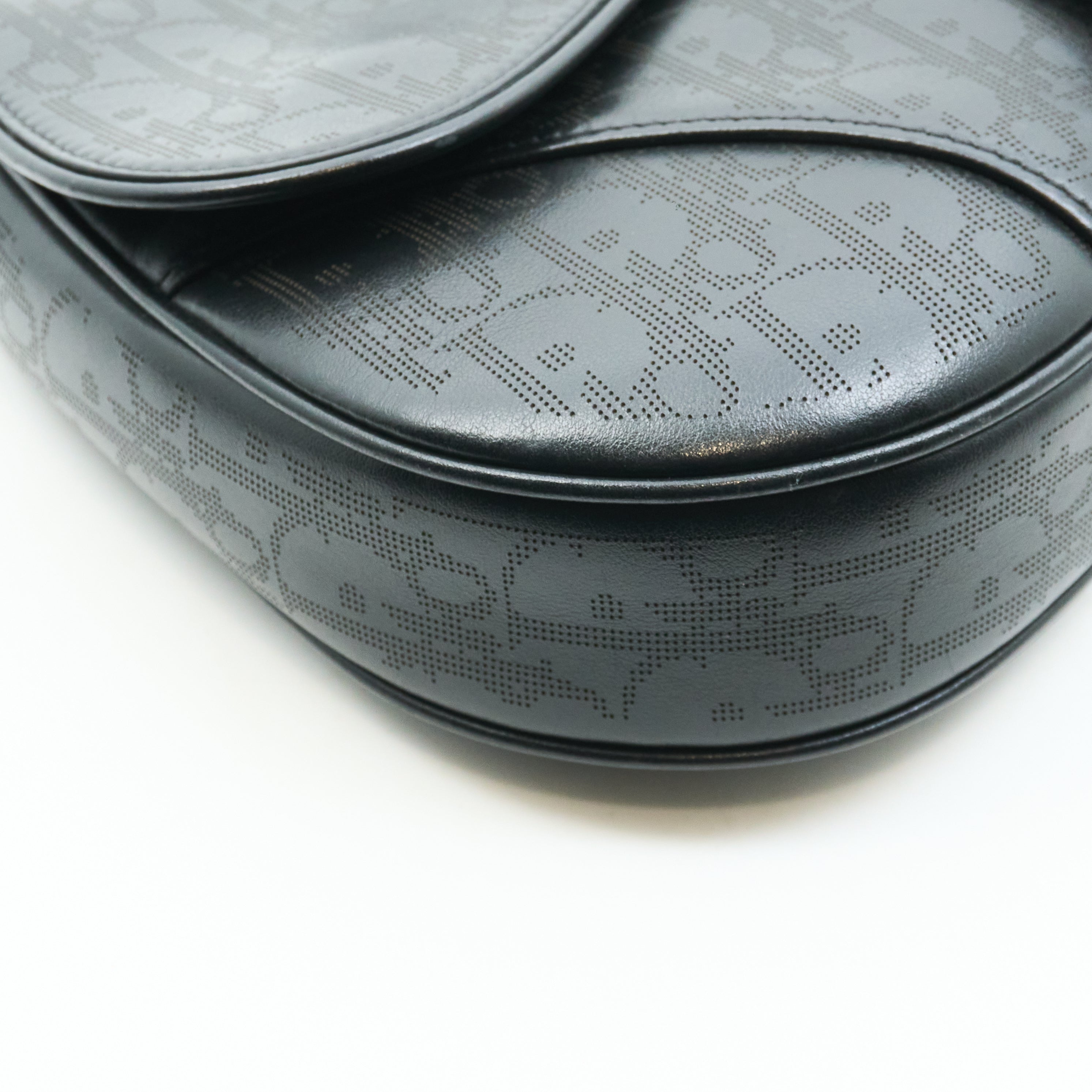 Christian Dior Leather Saddle Crossbody Bag