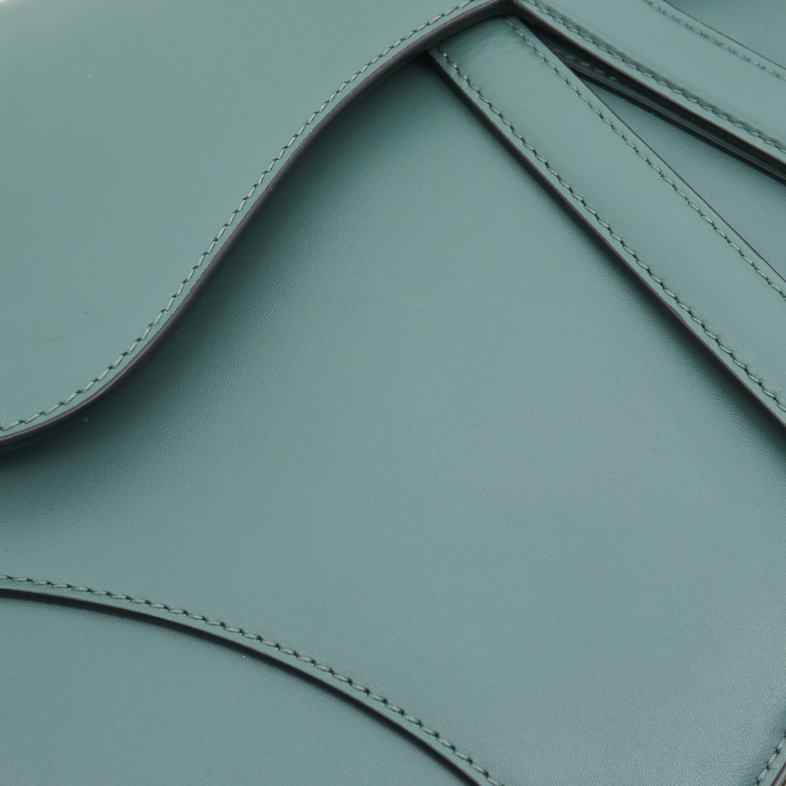 Christian Dior Medium Green Saddle Bag