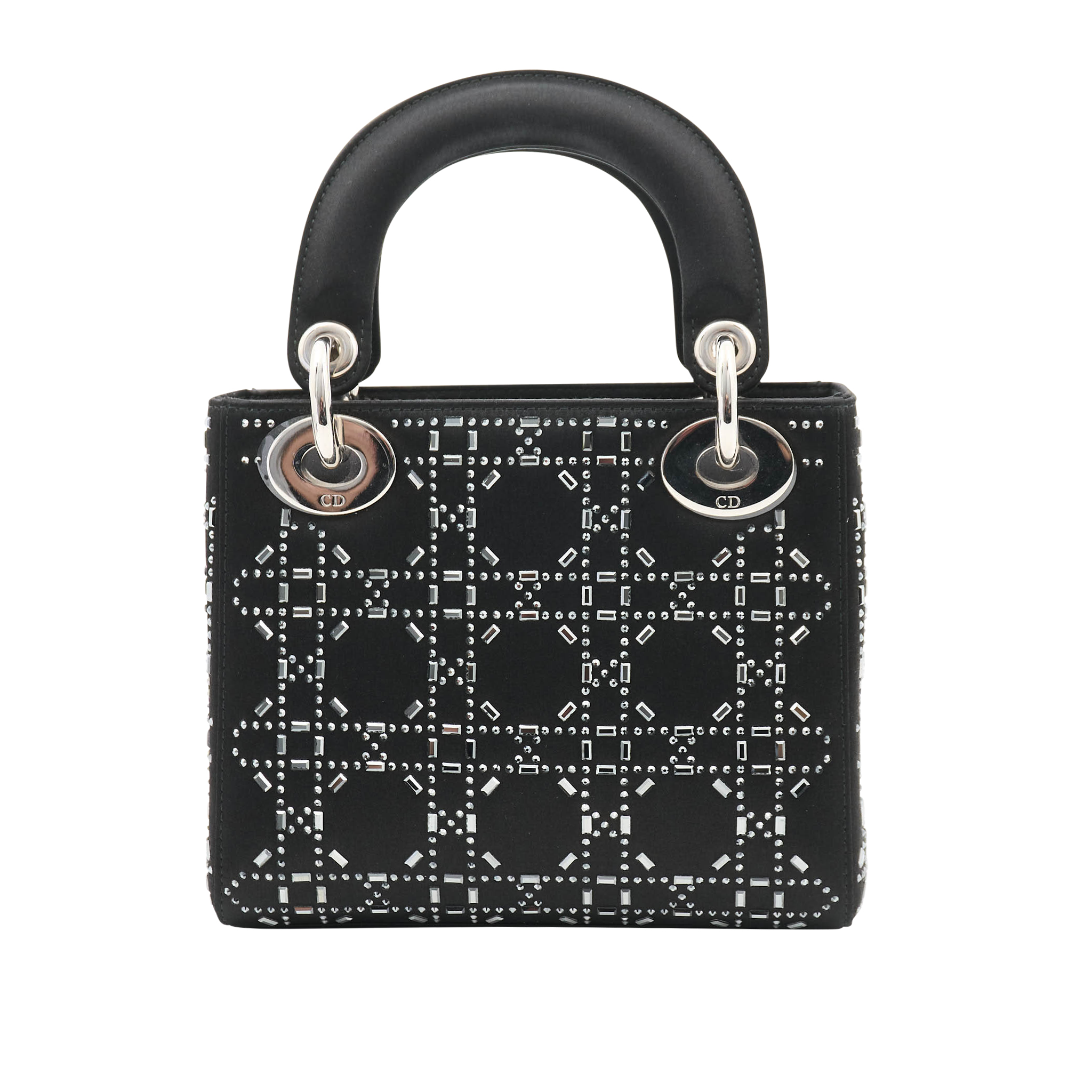 Christian Dior Mini Lady Dior Black Satin
