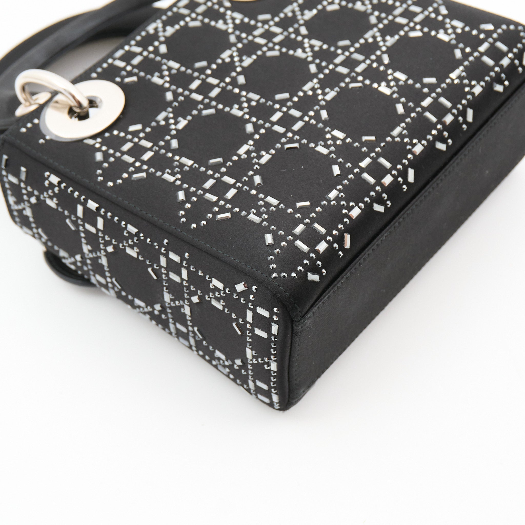 Christian Dior Mini Lady Dior Black Satin