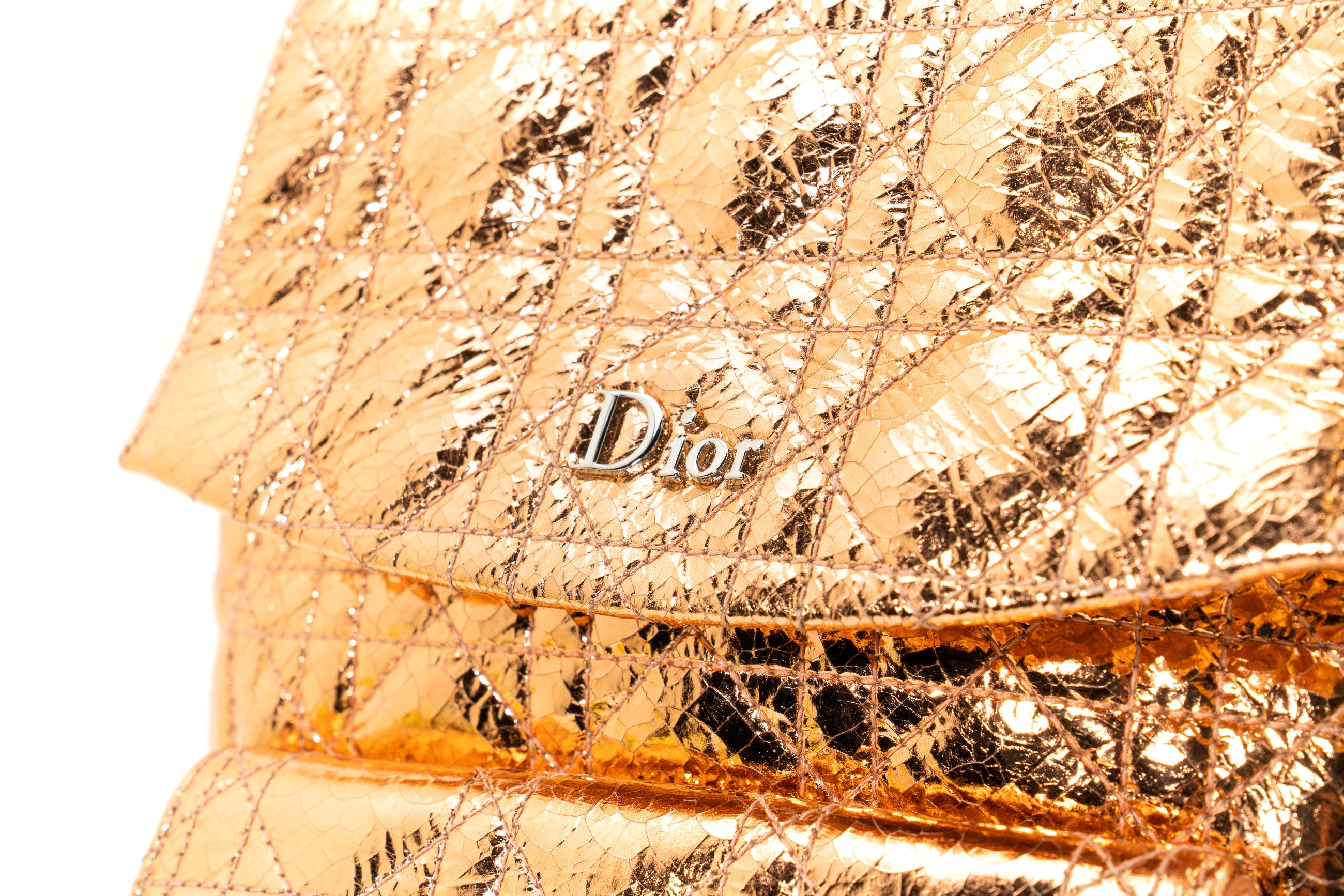 Christian Dior Patent Leather Stardust Backpack in Rose Gold GHW