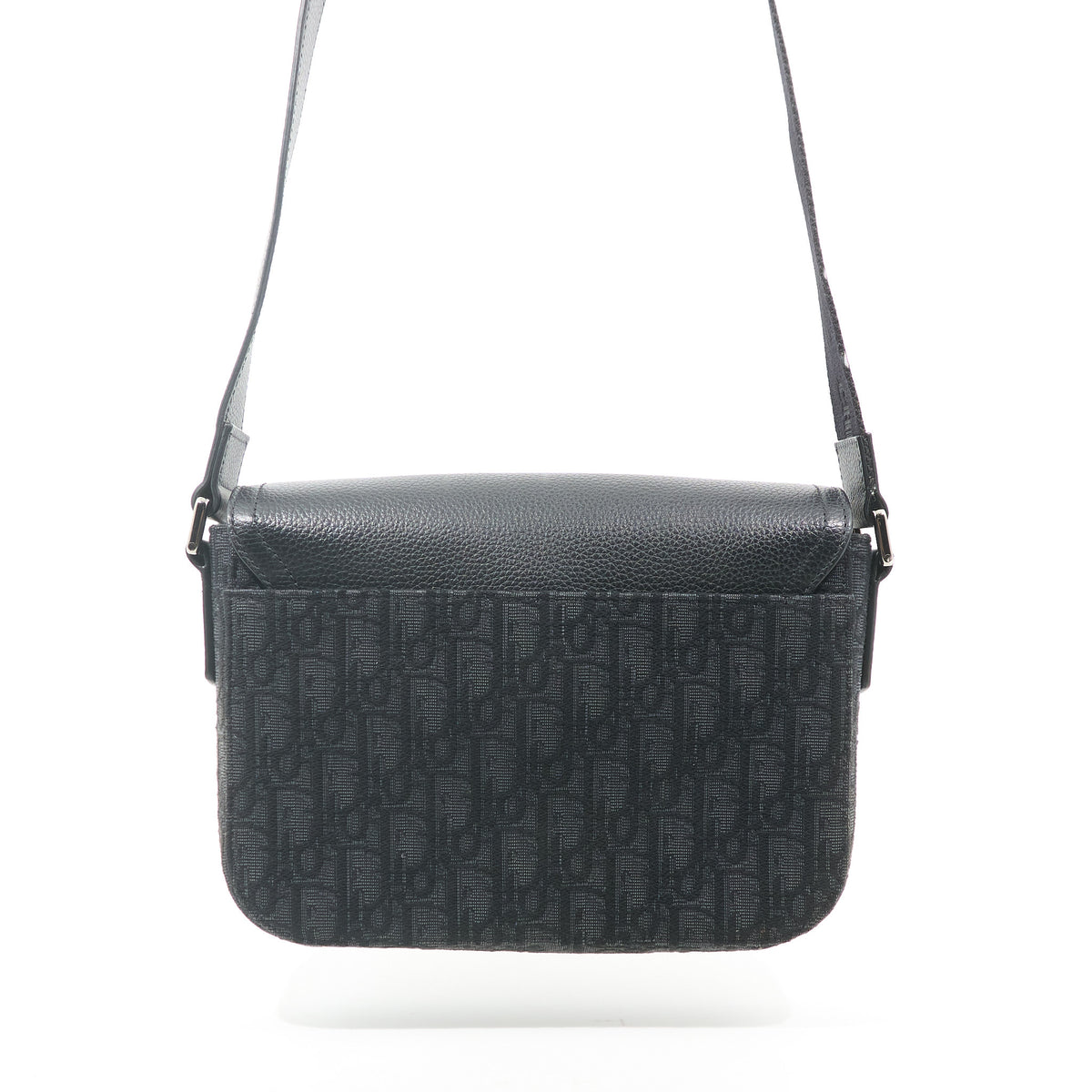 Christian Dior Saddle Messenger Bag Black Oblique