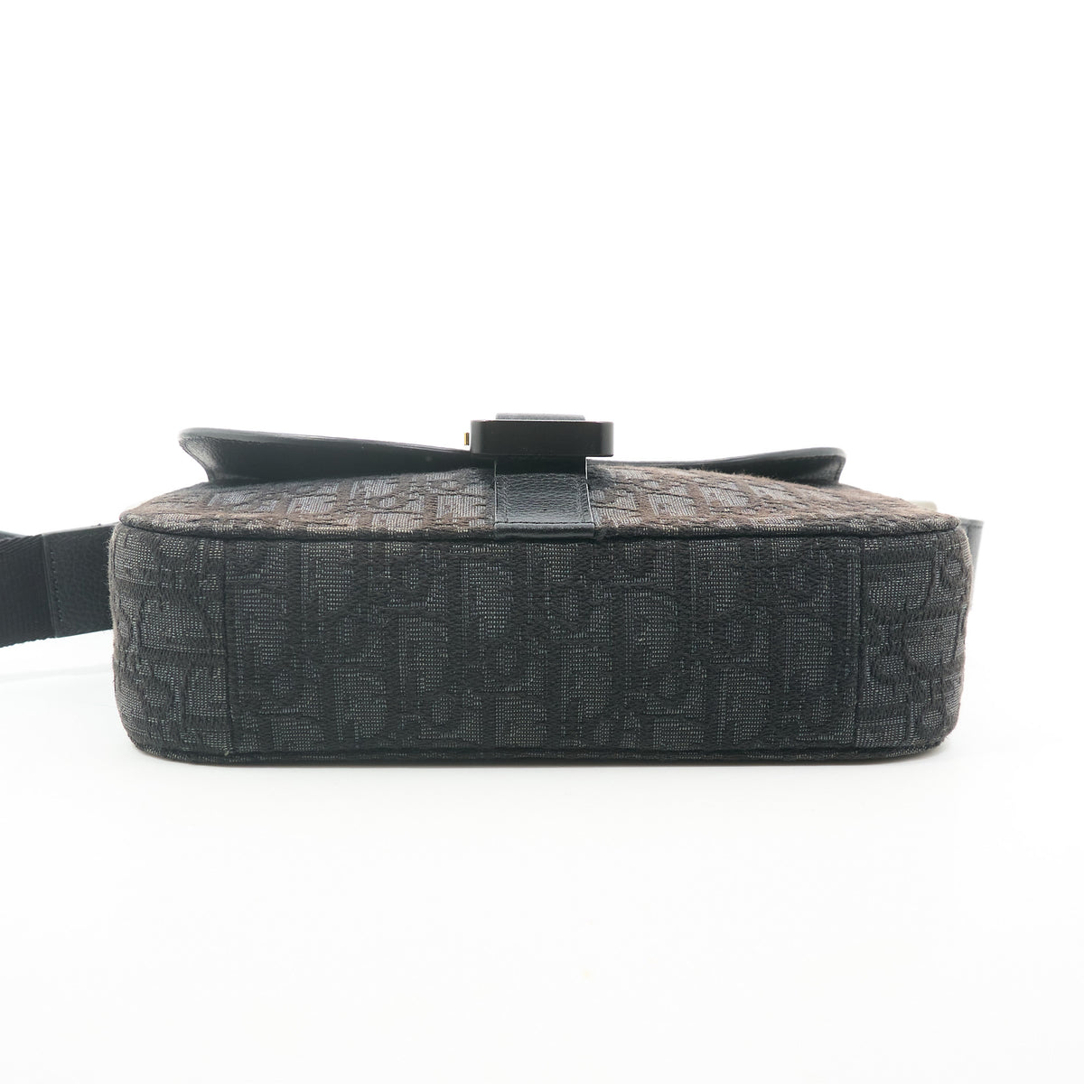 Christian Dior Saddle Messenger Bag Black Oblique