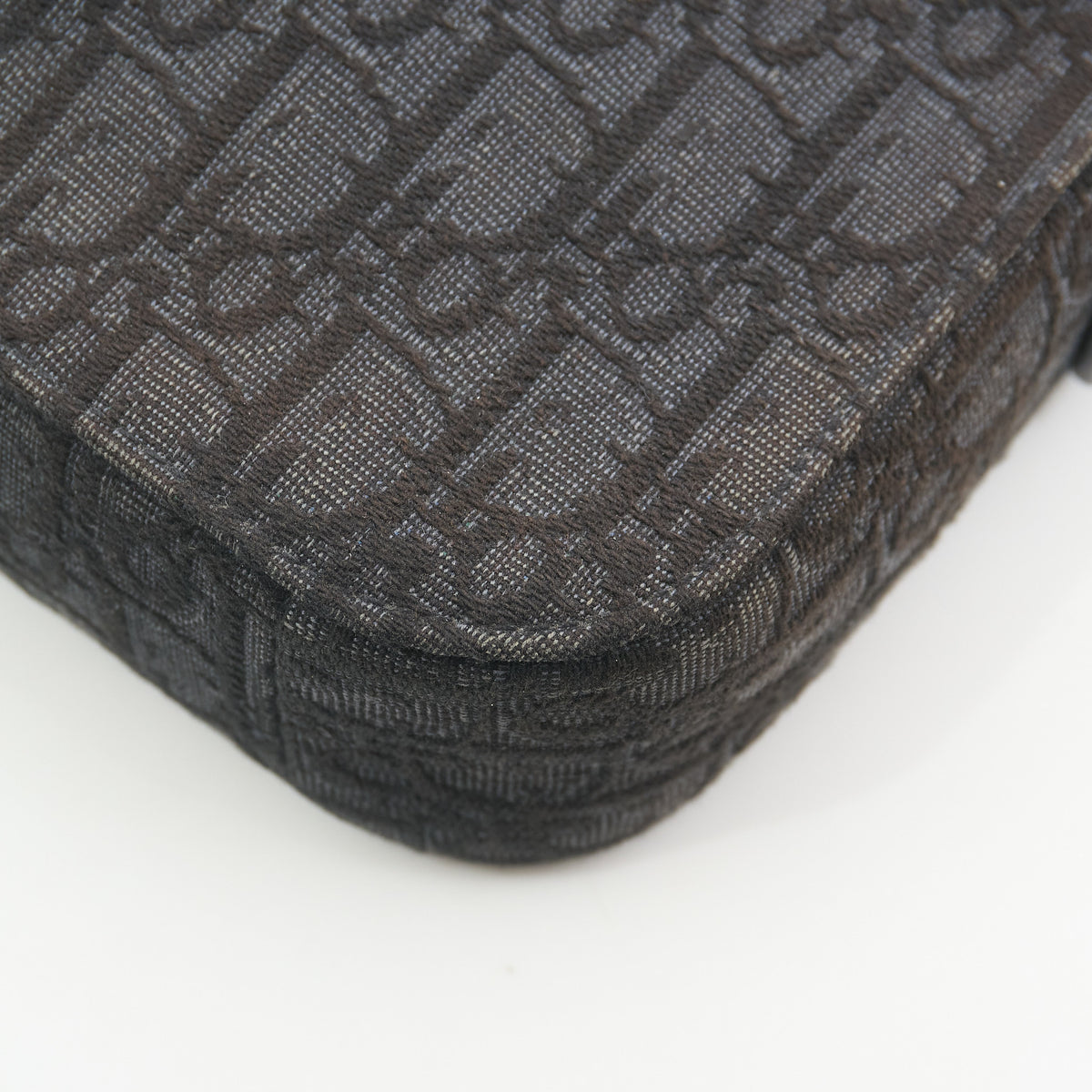Christian Dior Saddle Messenger Bag Black Oblique