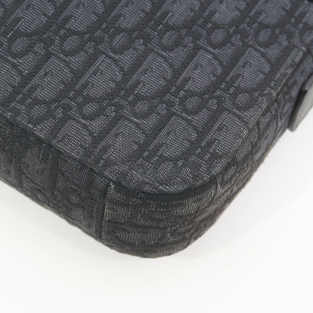 Christian Dior Saddle Messenger Bag Black Oblique