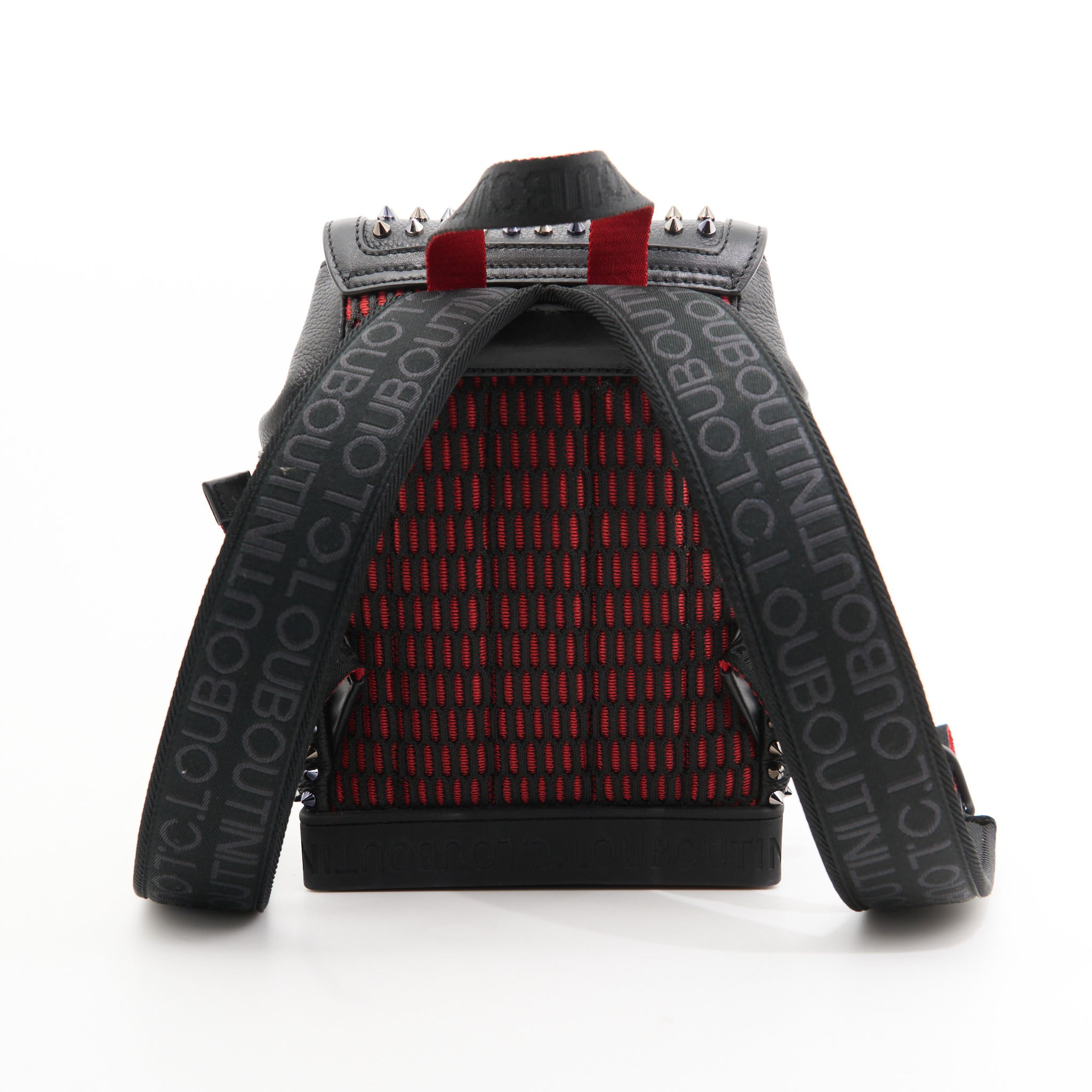 Christian Louboutin Leather Studded Mini Backpack in Black