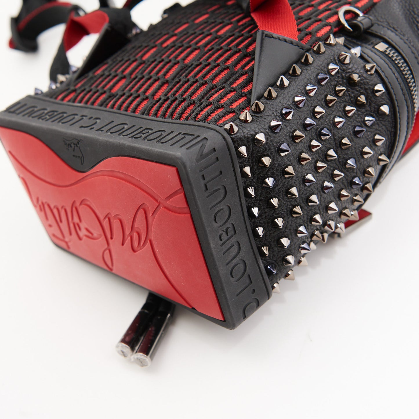Christian Louboutin Leather Studded Mini Backpack in Black