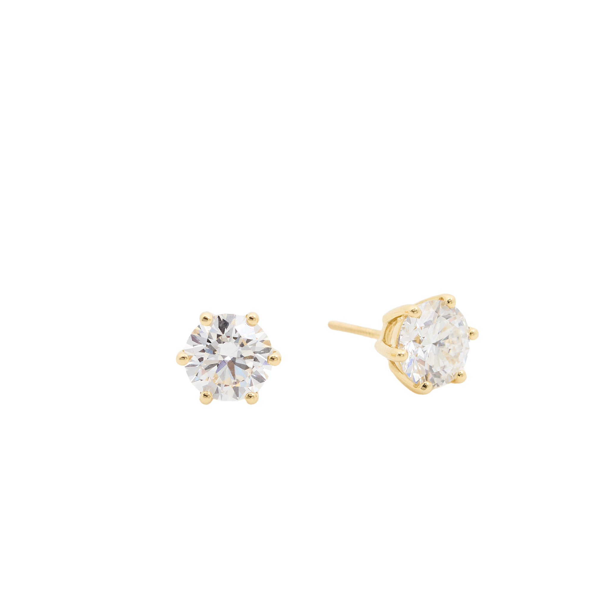 Custom MV&Co 2 Carat Lab Diamond Earrings