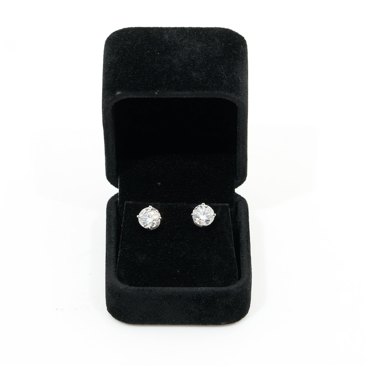 MV&Co Custom 4ct Lab-Grown Diamond Stud Earrings 18ct White Gold